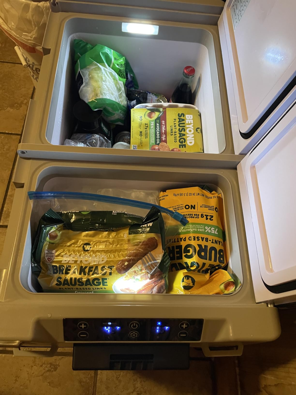 Feelfunn 12 Volt Refrigerator Car Fridge 61QT Dual Zone Electric Cooler | -4℉~68℉ Car Refrigerator 12V Cooler , 15-Min Fast Cooling, 12/24V DC 100-240V AC Portable Freezer for Travel Camping RV Home customer photo 1
