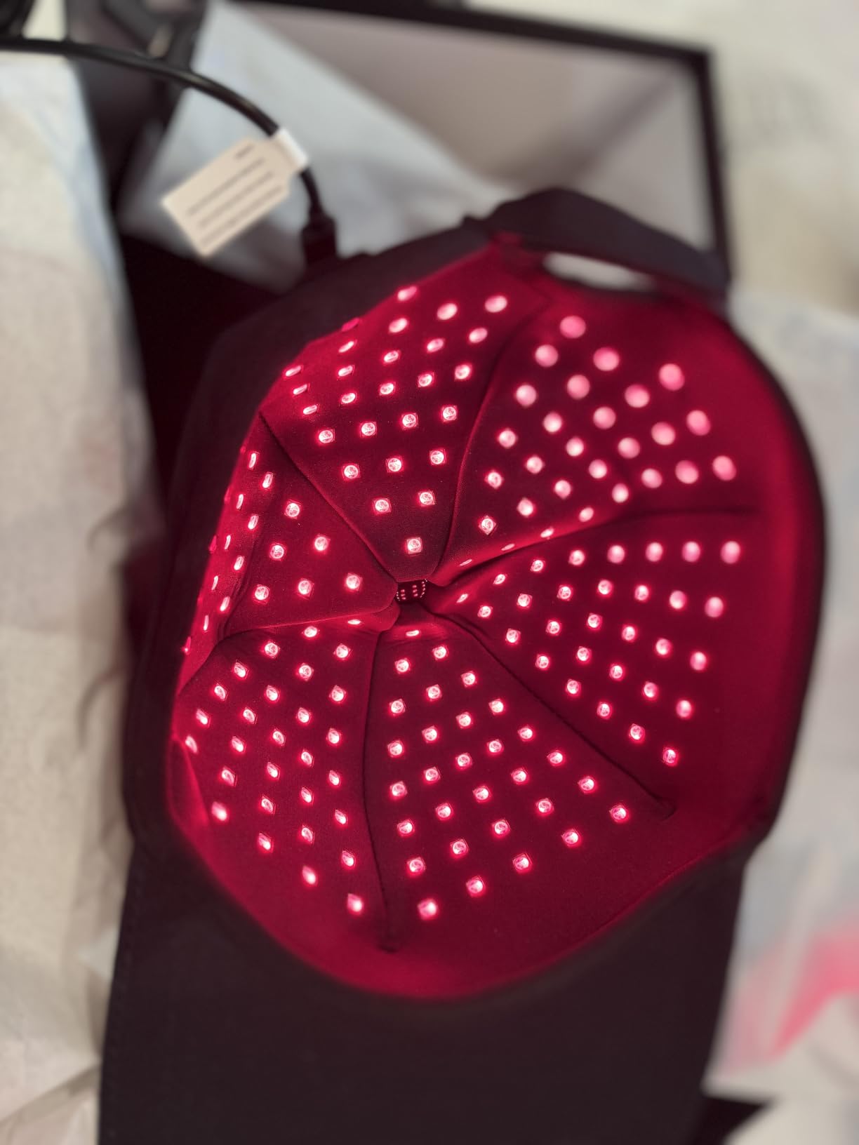 CAYAMA Red Light Hair Growth Cap for Men & Women, 528 Total Light Emitters | Full-scalp coverage with adjustable fit, 10-30 min remote sessions customer photo 1