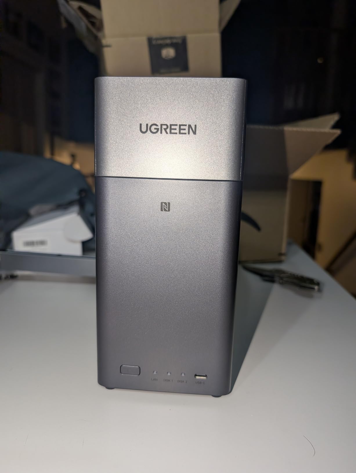 UGREEN NAS DH2300 2-Bay Desktop NAS, Support Capacity 64TB (Diskless) | Remote Access, AI Photo Album, Beginner Friendly System, 4GB RAM on Board,1GbE, 4K HDMI, Network Attached Storage (Diskless) customer photo 1