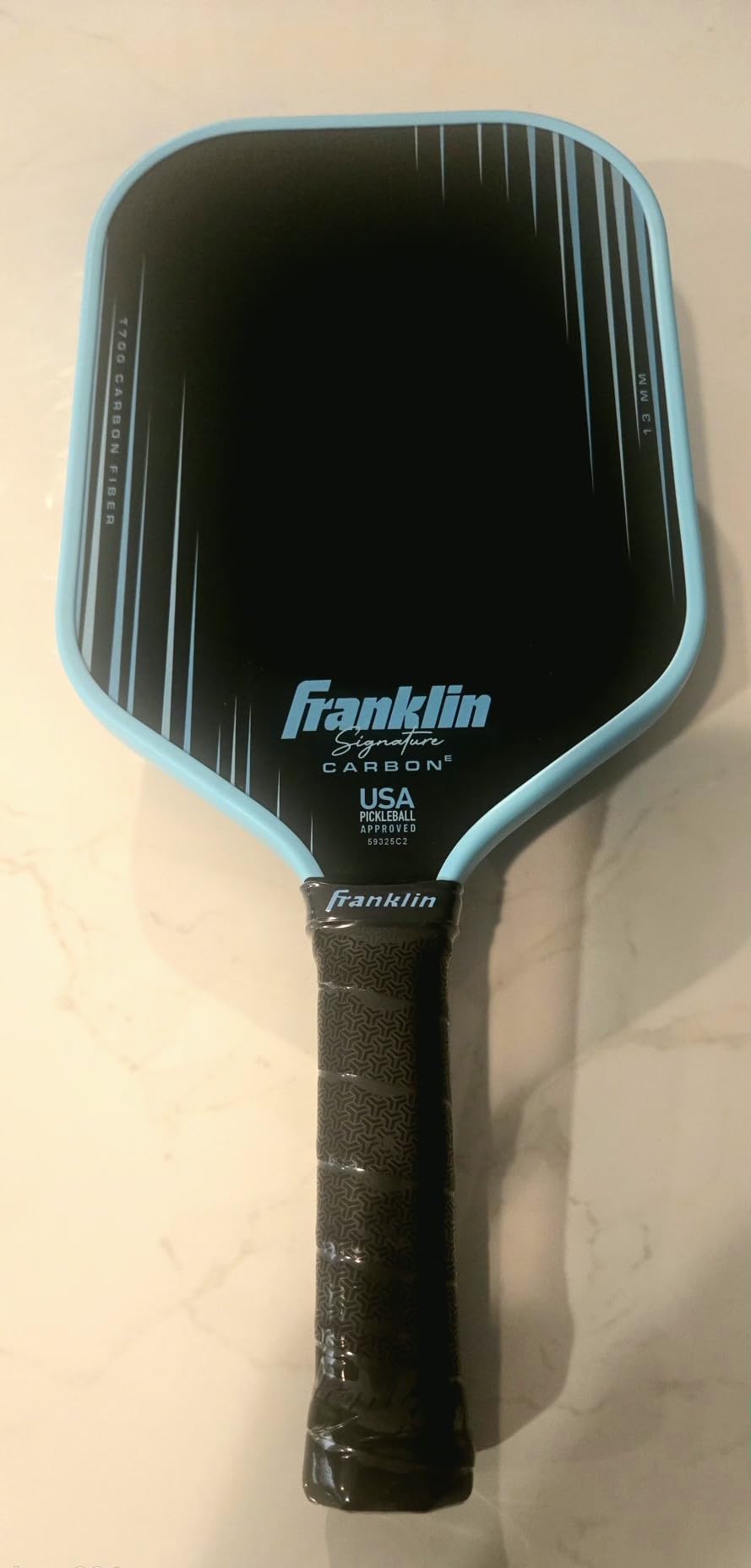Franklin Sports Signature Carbon Pickleball Paddle 13mm Elongated - Green | Tournament + Competitive Play, Extra Spin + Control, Enhanced Sweet Spot, Cushion Grip, On-Court Power, Textured Surface customer photo 1