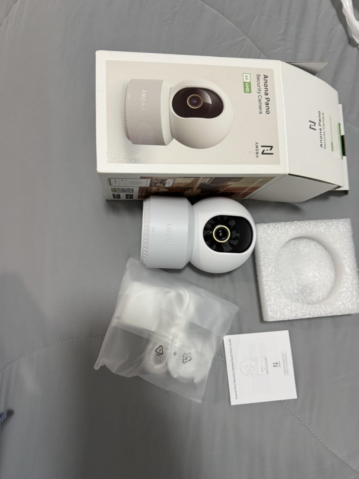 Anona 4K UHD Indoor Camera, Pet/Dog/Baby Security Camera with Phone App, 360°Pan-Tilt, 2.4G/5G Dual-Band Wi-Fi 6, Auto-Tracking, Person/Pet/Baby Crying Detection, Privacy Mode, Two-Way Audio, 4 Pack customer photo 1