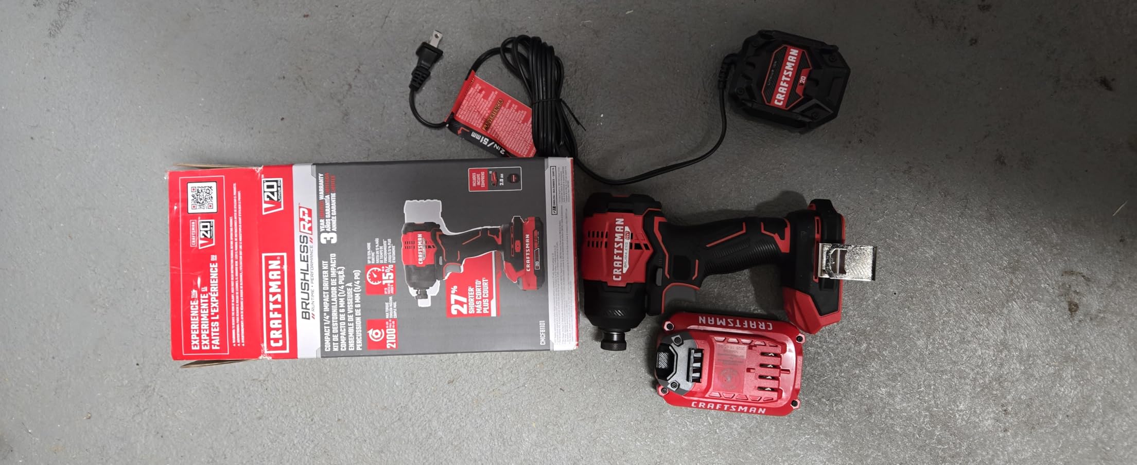 CRAFTSMAN V20 BRUSHLESS RP Compact Impact Driver Kit (CMCF811D1) customer photo 1