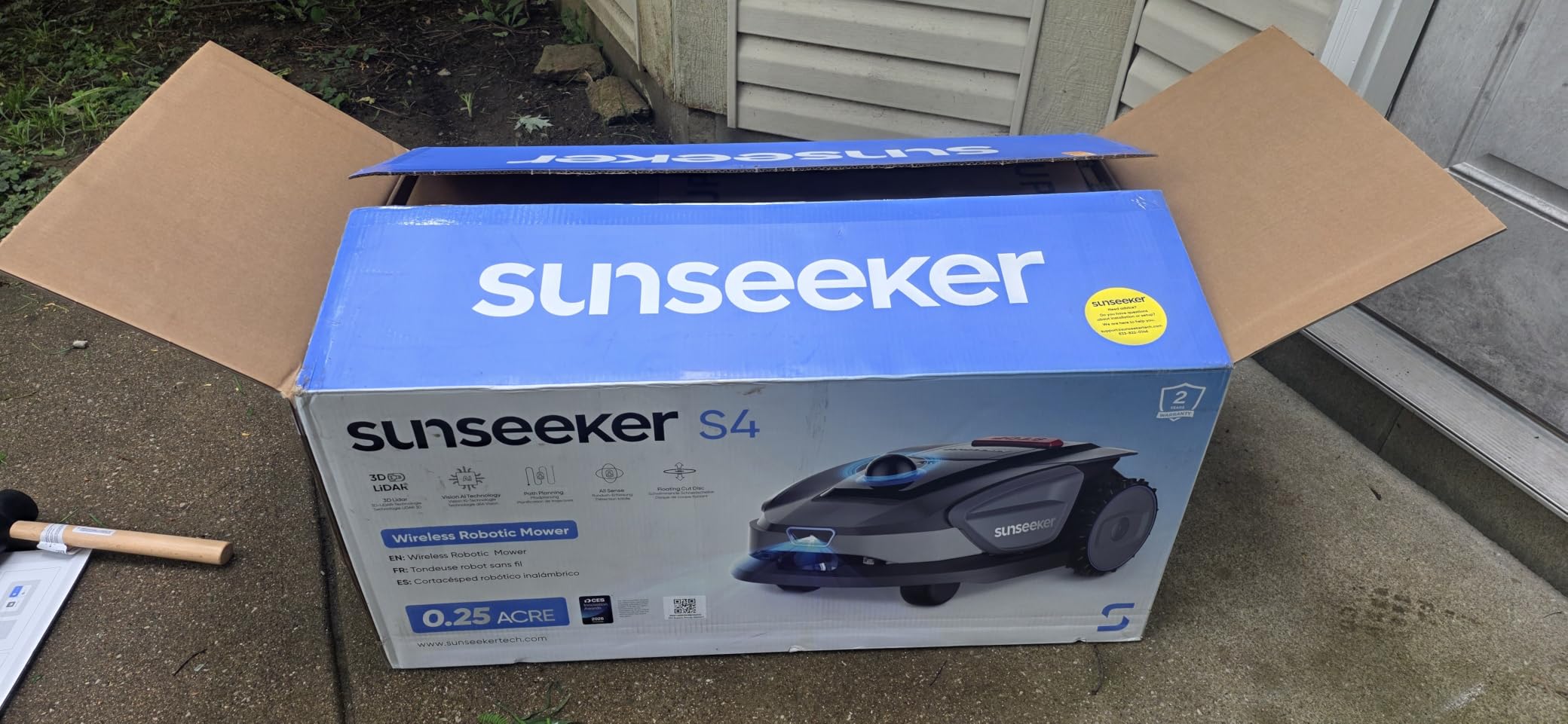 Sunseeker X5 AWD Robot Lawn Mower, 0.5 Acre / 21,780 Sq. Ft., Wireless No Boundary Wire Mower with RTK Vision Navigation, AI Obstacle Avoidance, App Control customer photo 1