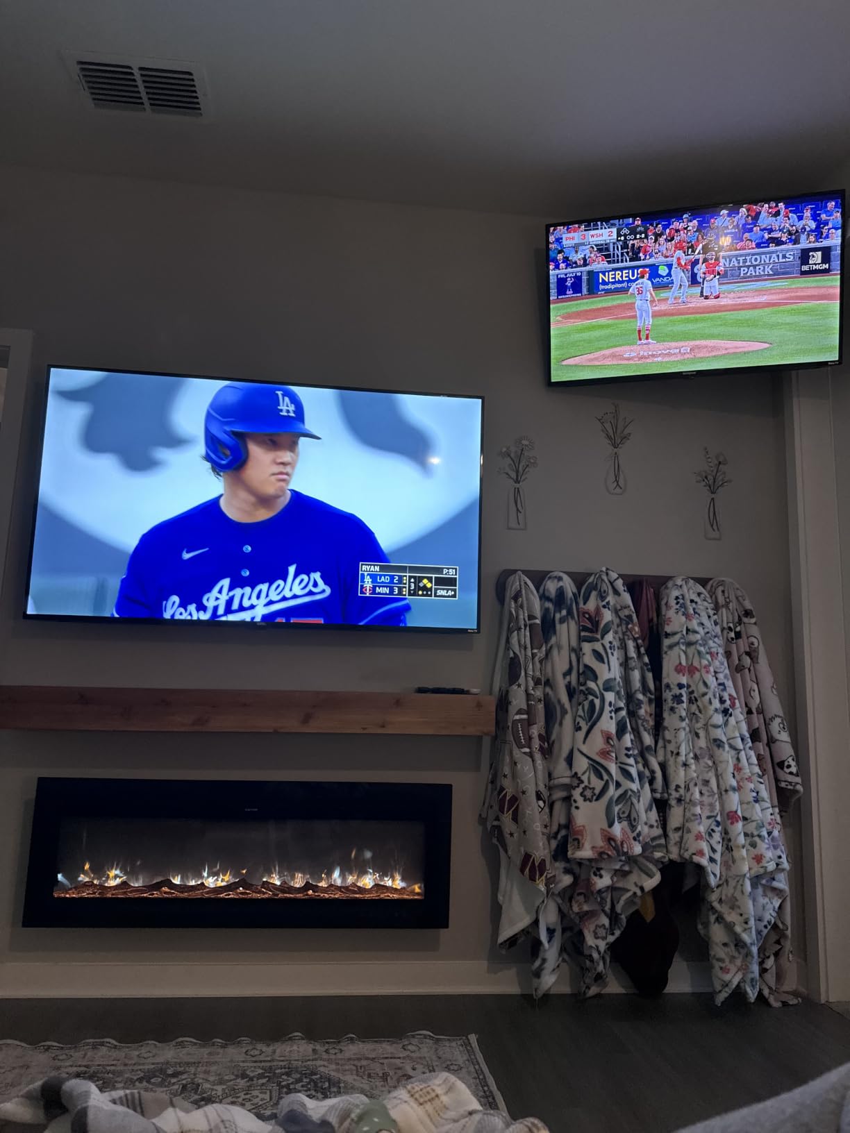 EUHOMY 60 Inch Electric Fireplace Recessed Wall Mounted with Remote Control, Fireplace Heater with Adjustable Flame Color, Linear Fireplace with Timer, Log & Crystal, 750/1500W (2026 Upgrade) customer photo 2