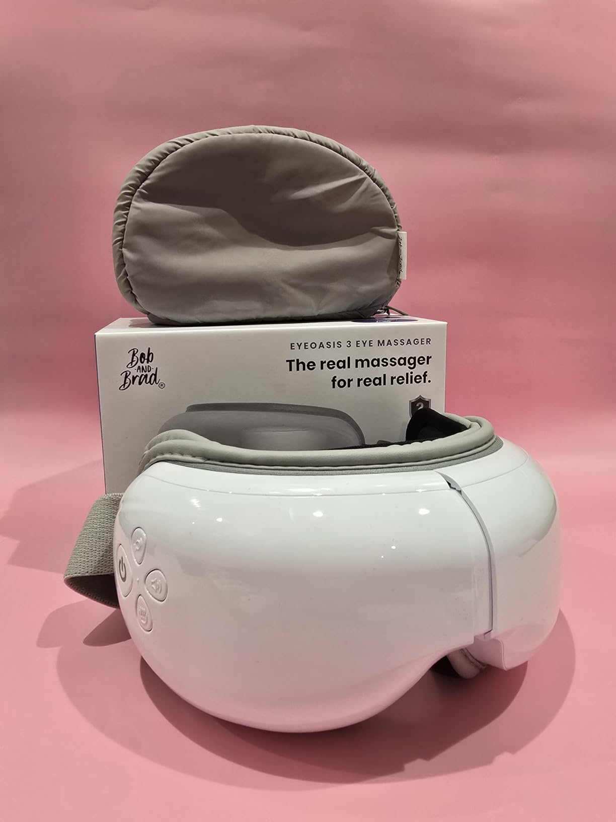BOB AND BRAD Eye Massager with Heat and Cooling, FSA-HSA Eligible, EyeOasis 3 Heated Eye Massager Mask for Dry Eyes, Migraines, Headaches Relief, Reduce Strain, Improve Sleeping, Birthday Gift for Her customer photo 1