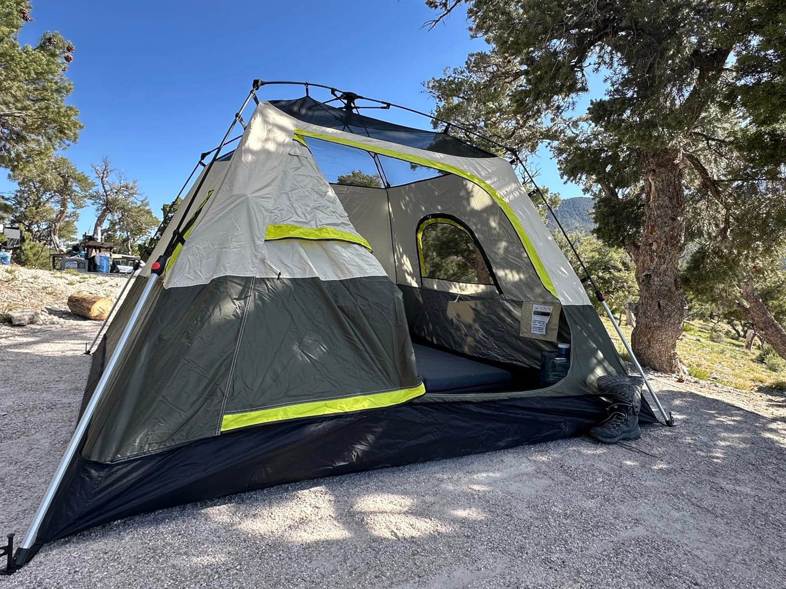 Camping Tent 2/3/4 Person Instant Pop Up Tents for Camping | 40s Hydraulic Easy Setup Tent with Rainfly, Double-Layer Waterproof Windproof Instant Cabin Tent with Welcome Mat for Camping customer photo 2