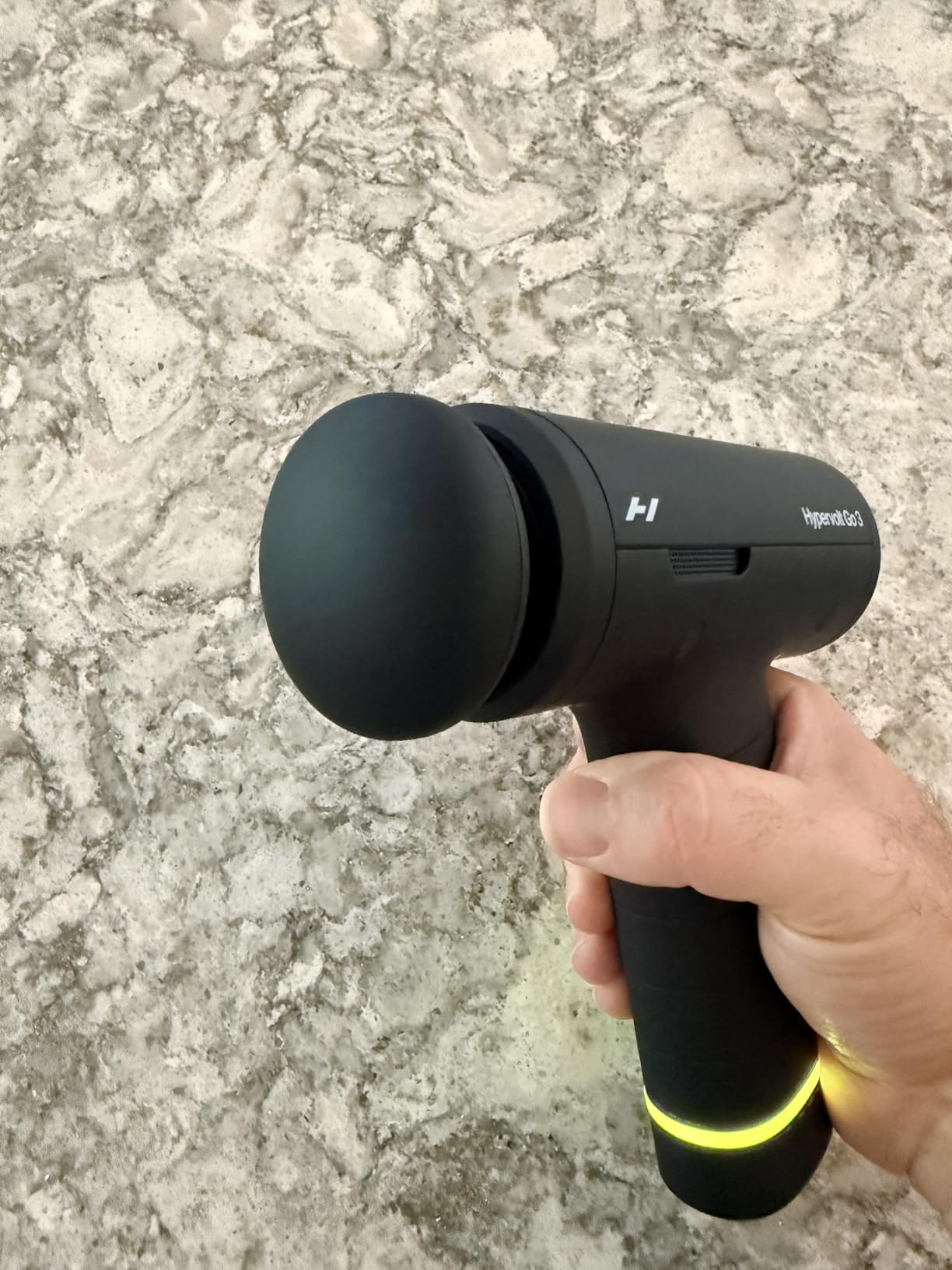 Hyperice Hypervolt Go 3 - Compact Handheld Percussion Massage Gun with QuietGlide Technology | 3 Speeds, Portable Lightweight Design | Helps Relieve Muscle Soreness and Improve Recovery customer photo 1