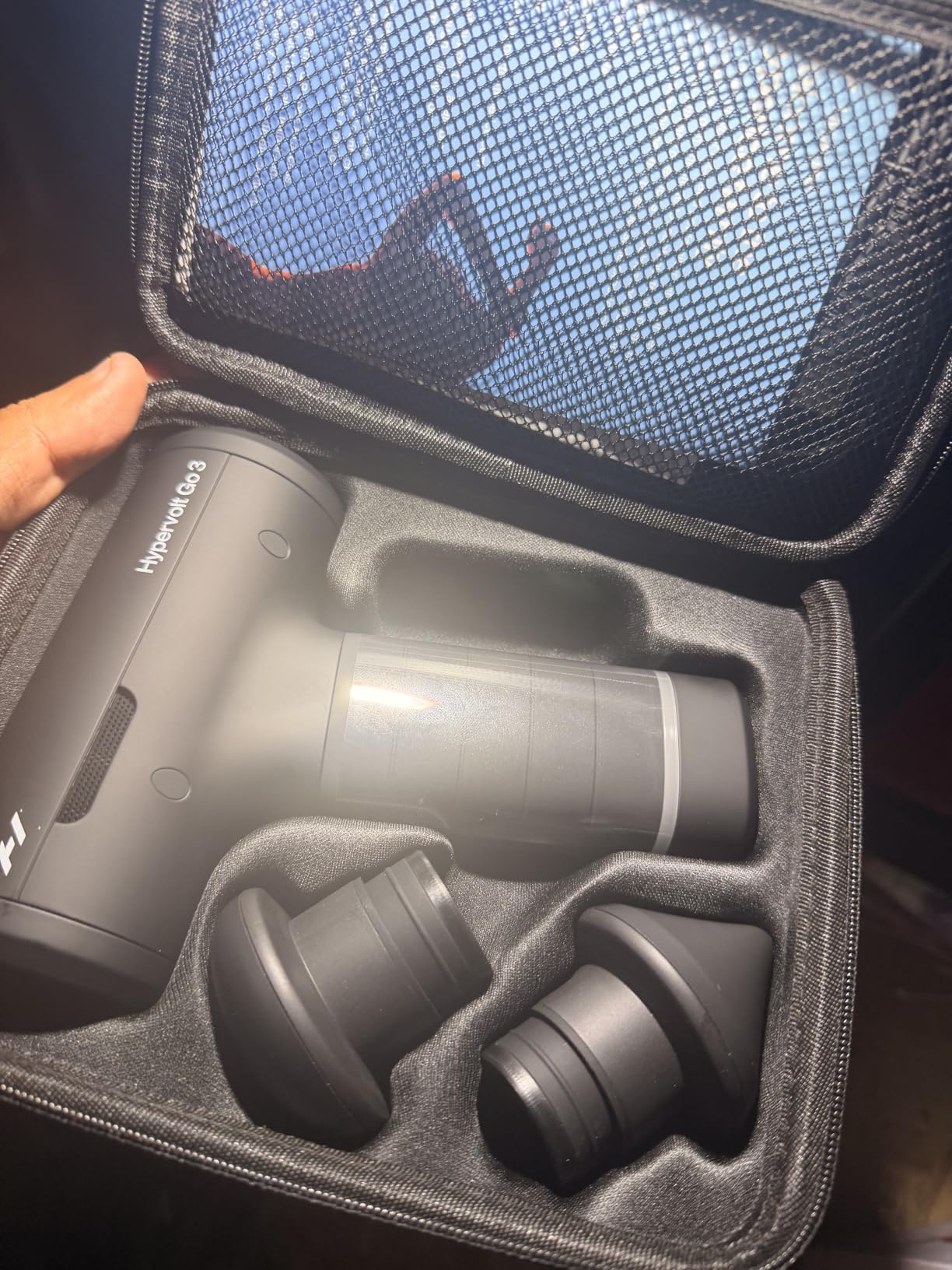 Hyperice Hypervolt Go 3 - Compact Handheld Percussion Massage Gun with QuietGlide Technology | 3 Speeds, Portable Lightweight Design | Helps Relieve Muscle Soreness and Improve Recovery customer photo 2