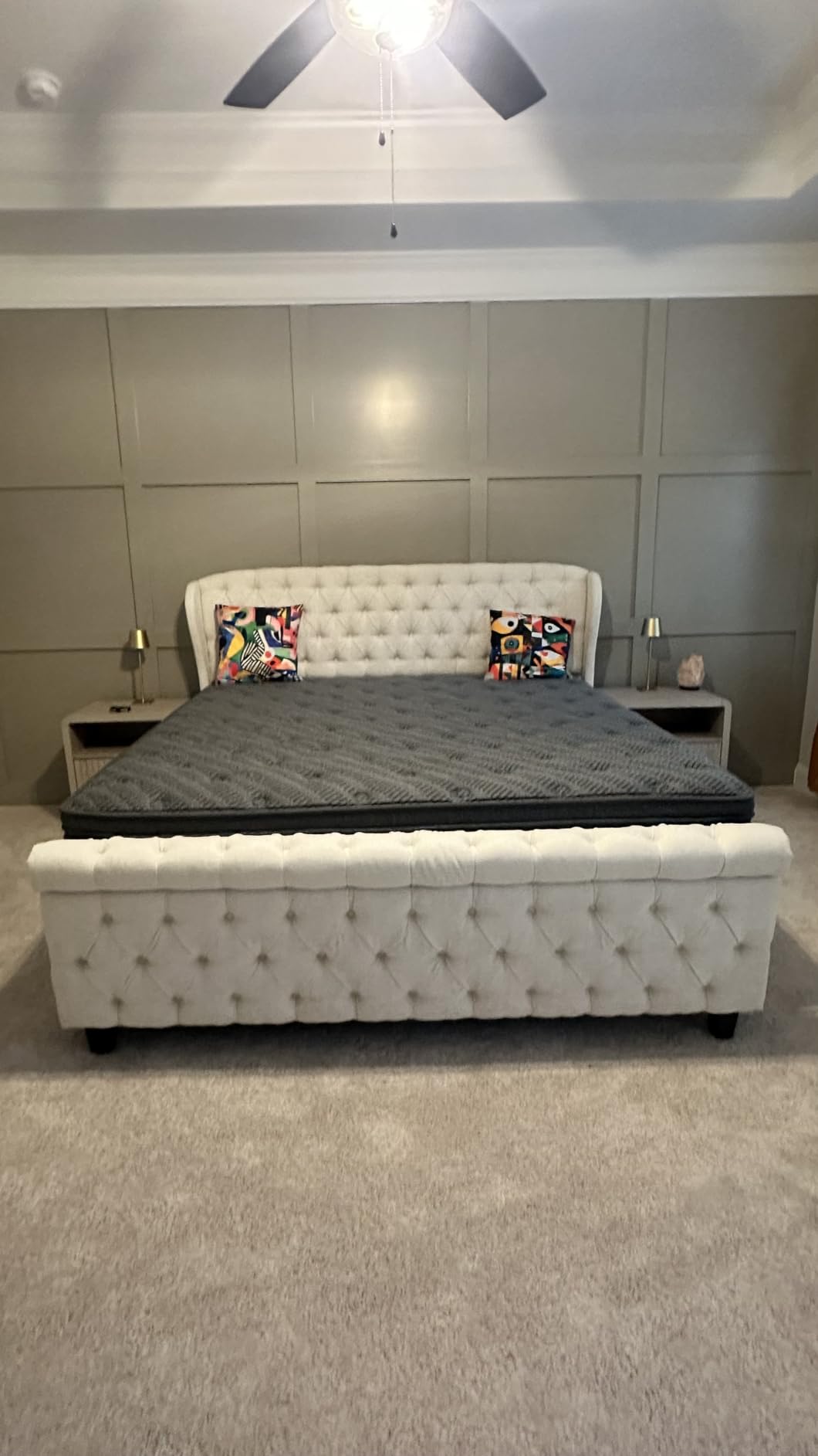 inight Queen Mattress, 12 Inch Firm Hybrid, Heavy-Duty Cooling Foam Coil | Firm, heavy-duty support. Sag-resistant pocket coils and cooling foam keep you lifted, prevent sinking, and align the spine customer photo 2