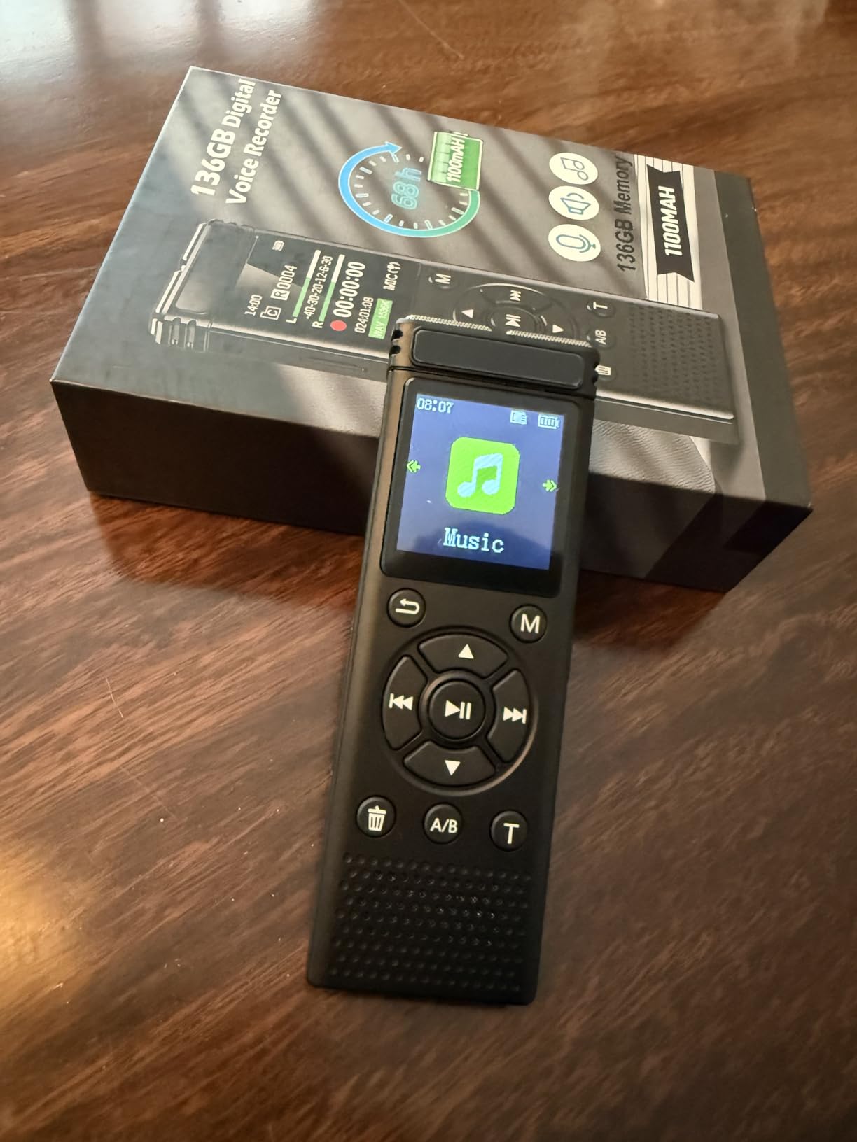 Tonfarb 136GB Digital Voice Recorder with Playback, 9775 Hours Audio Record | Voice Activated Recording Device with Noise Reduction, A-B Repeat, MP3 Player, Password for Lecture Meeting/Classes/Interviews customer photo 1
