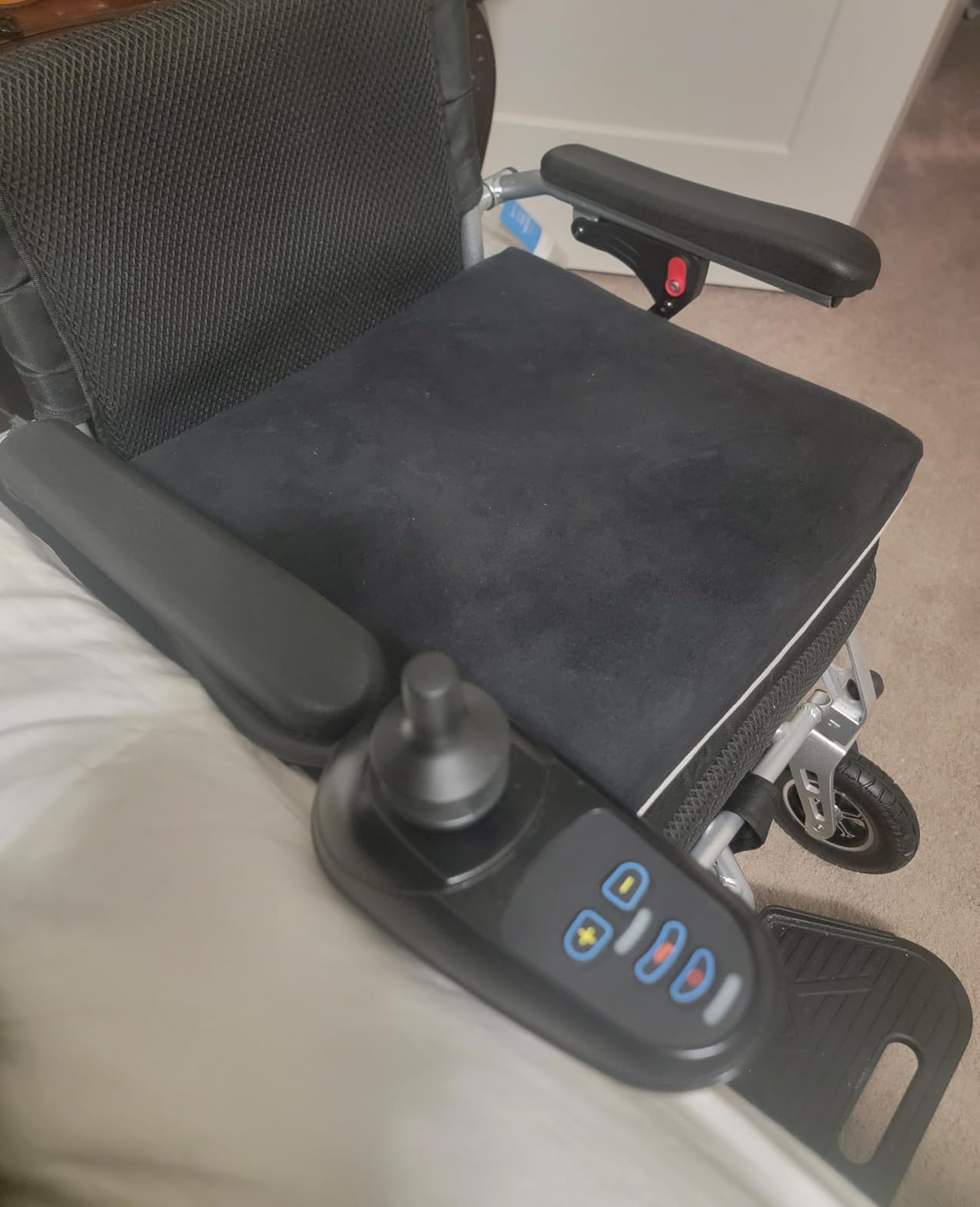 [2026 Upgrade] Electric Wheelchairs for Adults Lightweight | 500W Motorized Wheelchairs, Support 330 Lbs, 15 Miles, Power Wheelchair for All-Terrain, Electromagnetic Brake, Airline Approved customer photo 1