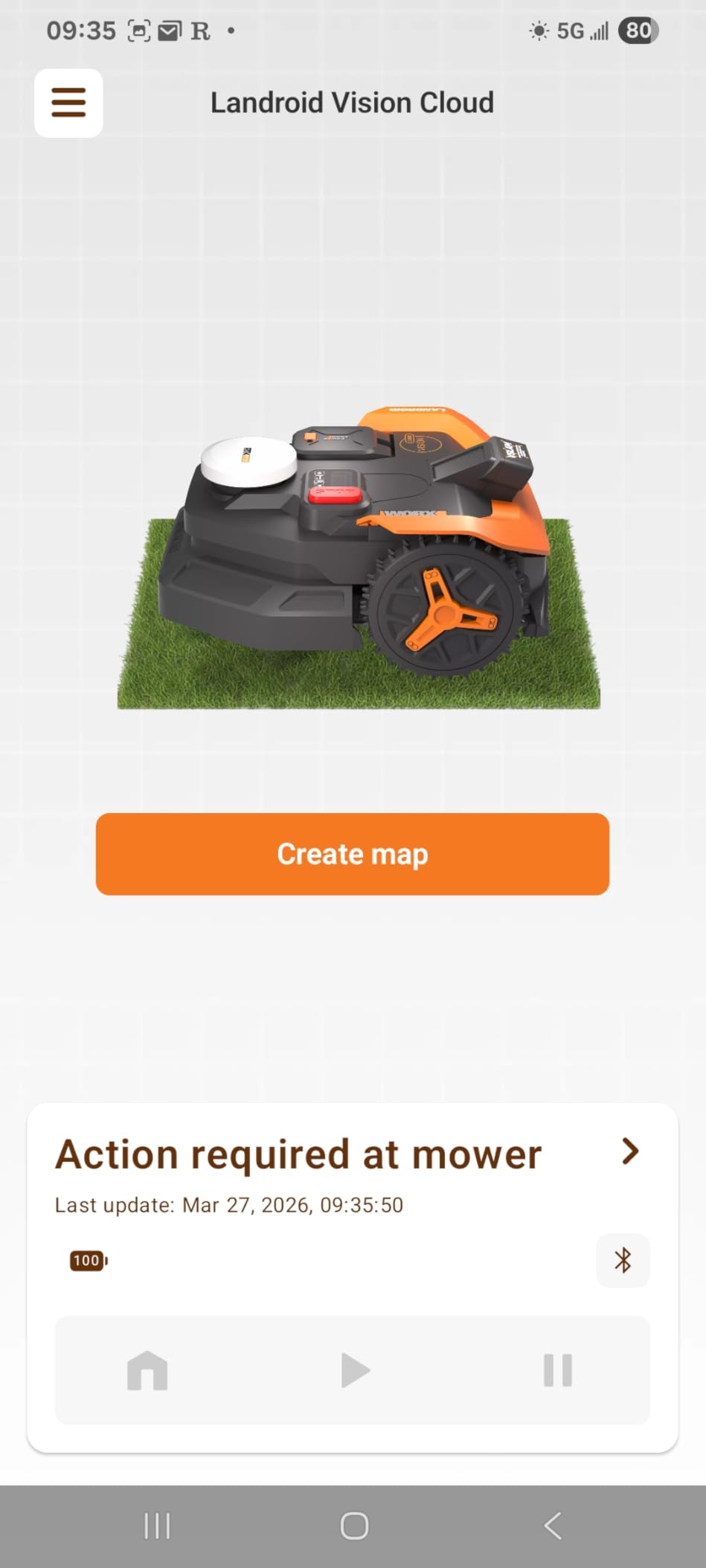 WORX Landroid Vision Cloud Robot Lawn Mower, No Perimeter Wire Robot Mower for 1/2 Acre, AI Obstacle Avoidance + RTK Cloud Navigation, 30% Slope, Auto Mapping, App Control, WR320 customer photo 2