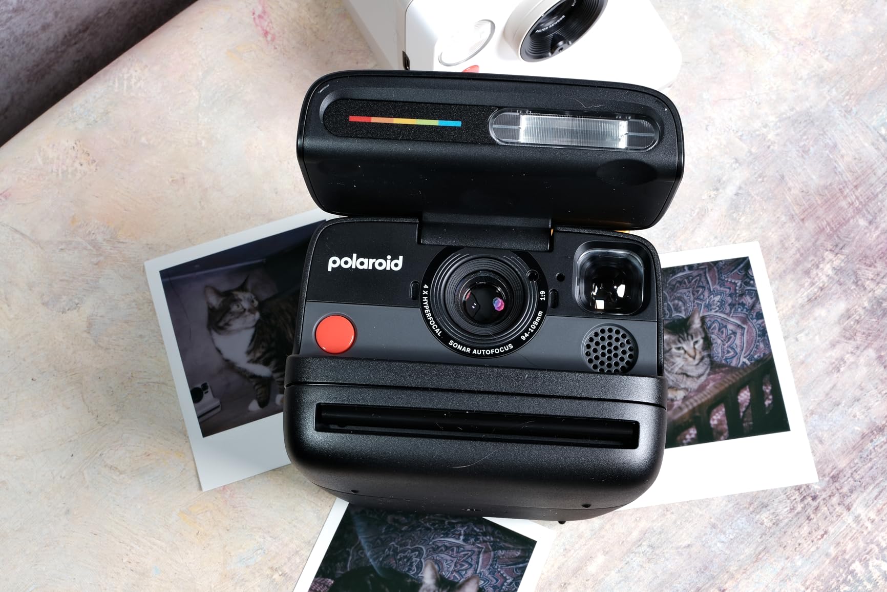 Polaroid Flip Instant Camera + Color Film Bundle (16 Photos Included) - White (6652) customer photo 1