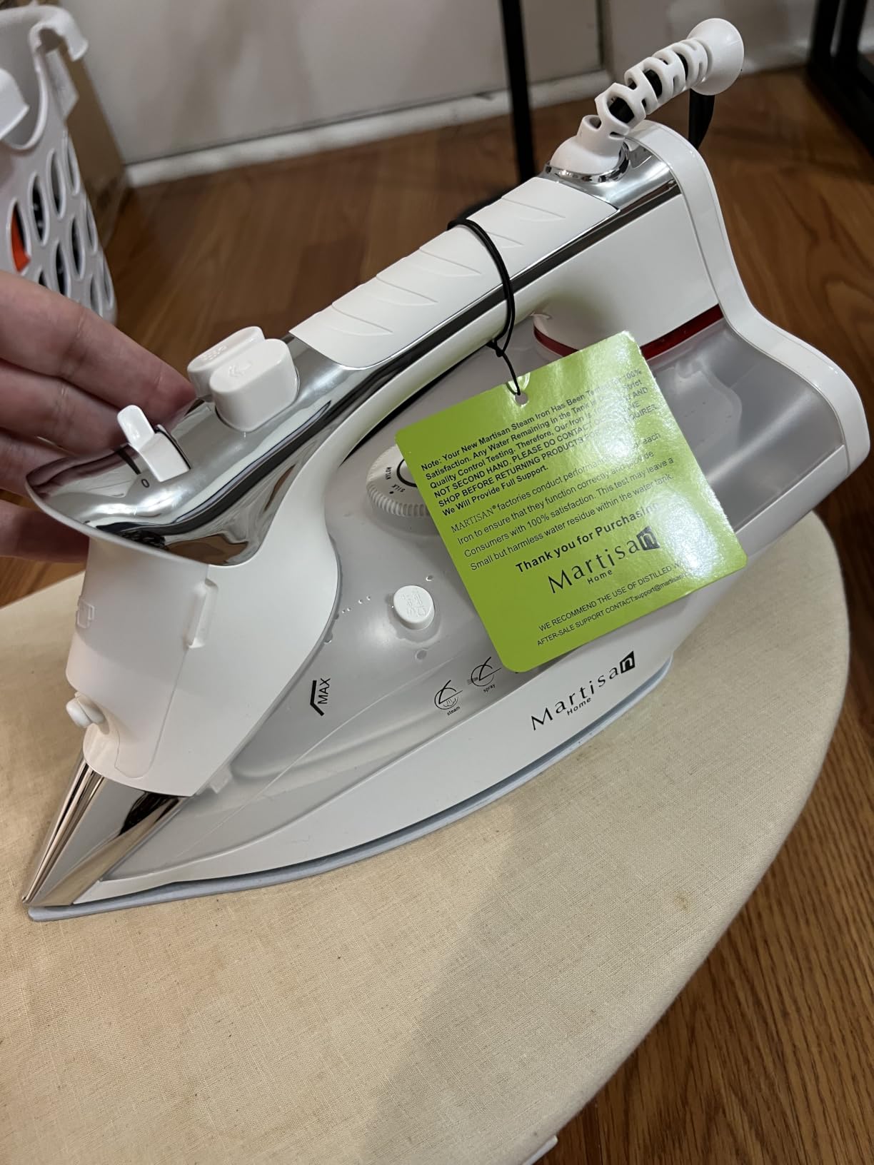 Martisan Steam Iron for clothes, 1800W, Nano Ceramic Soleplate customer photo 1
