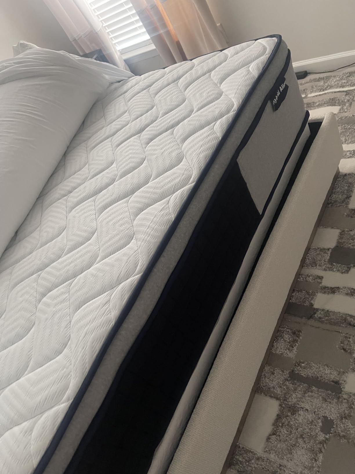 Queen Mattress 14 Inch Medium Firm, Deep Sleep Hybrid Mattress for Lumbar Support & Back Side Sleepers, Pain Relief Mattresses in a Box with Pocket Springs & Cooling Gel - 365-Night Trial, CertiPUR-US customer photo 2