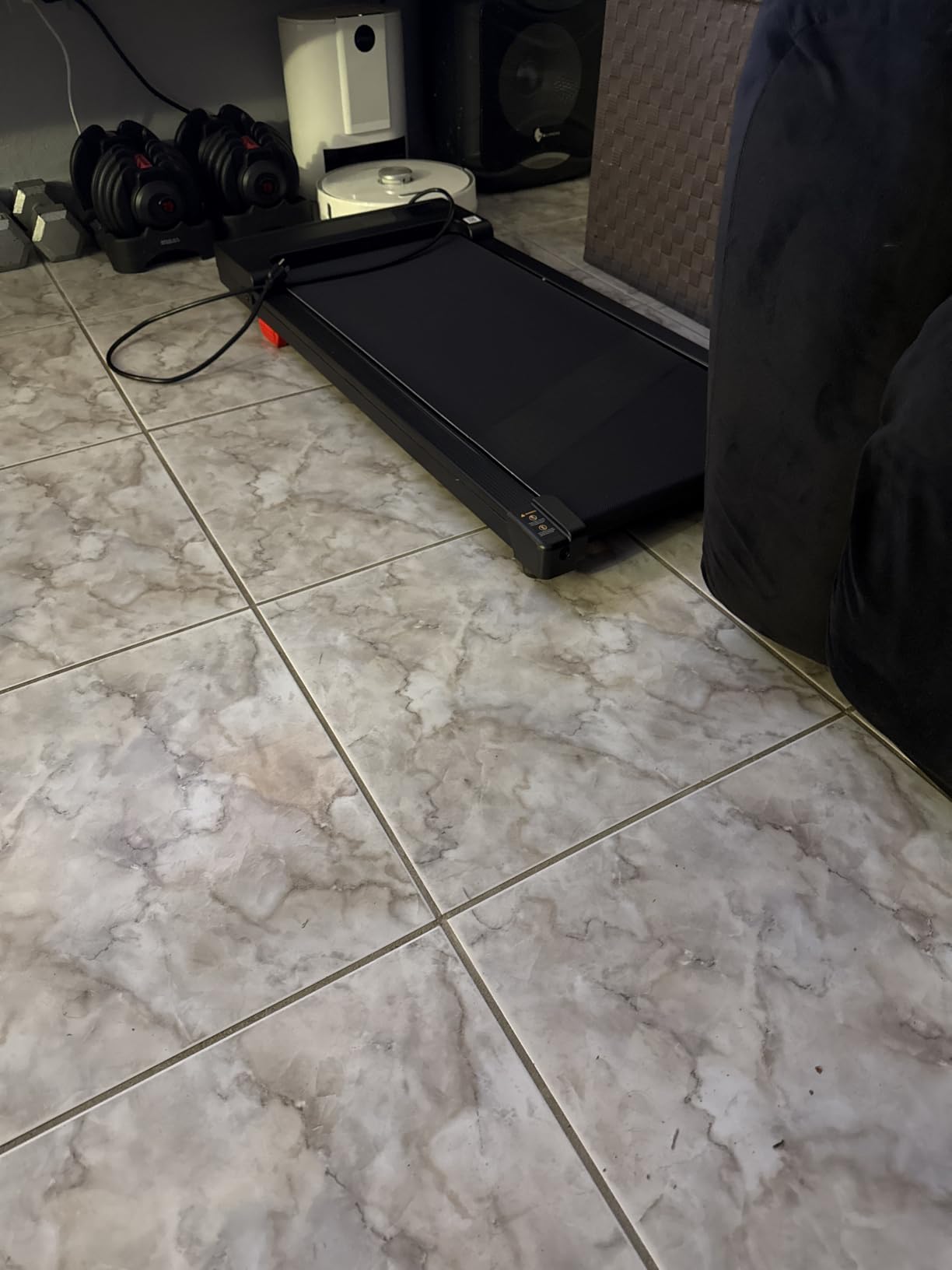 Walking Pad Treadmill for Home - Under Desk Treadmills Mini Portable Walking Running Machine Slim Compact Motorized Electric Treadmill with Adjustable Speed Remote customer photo 1