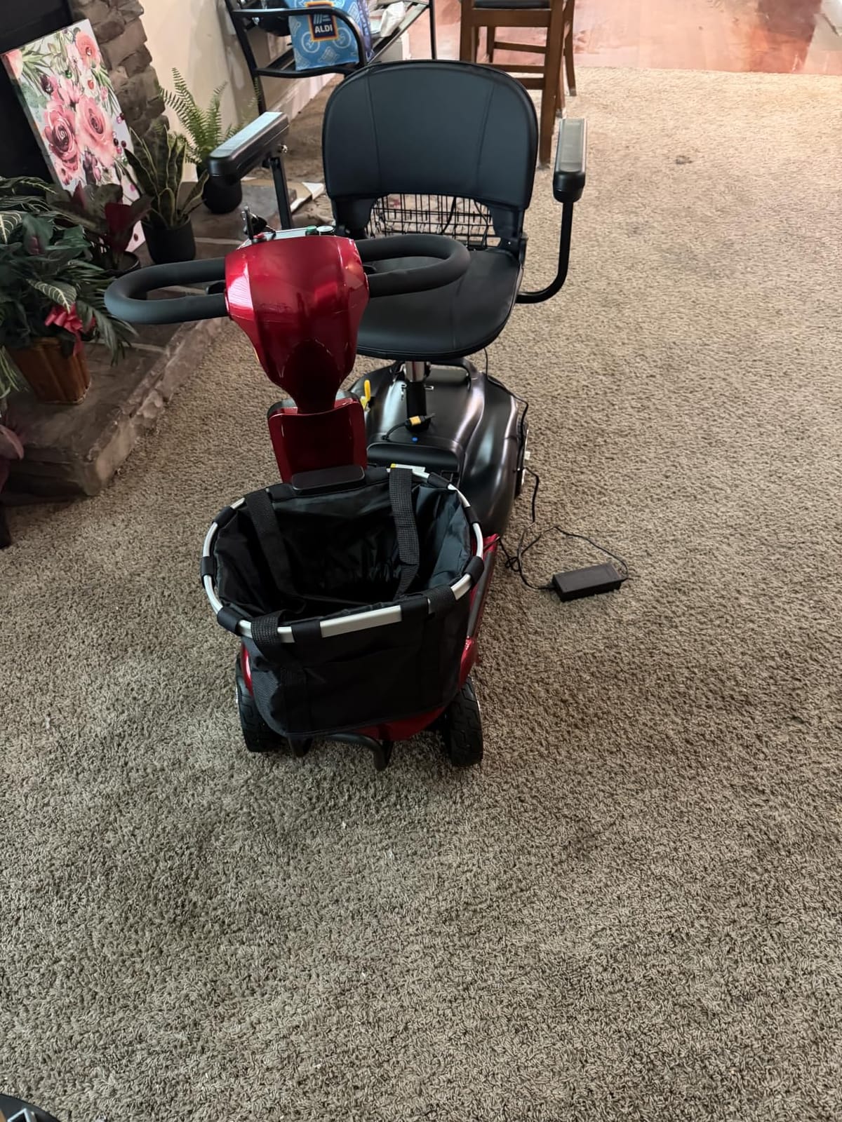 Mobility Scooter for Seniors & Adults, 4 Wheel Foldable Scooter | Powered Mobility Scooters With Removable Lithium Battery, 20/35/45 Miles Range, Dual Baskets for Storage, GPS Tracker customer photo 2