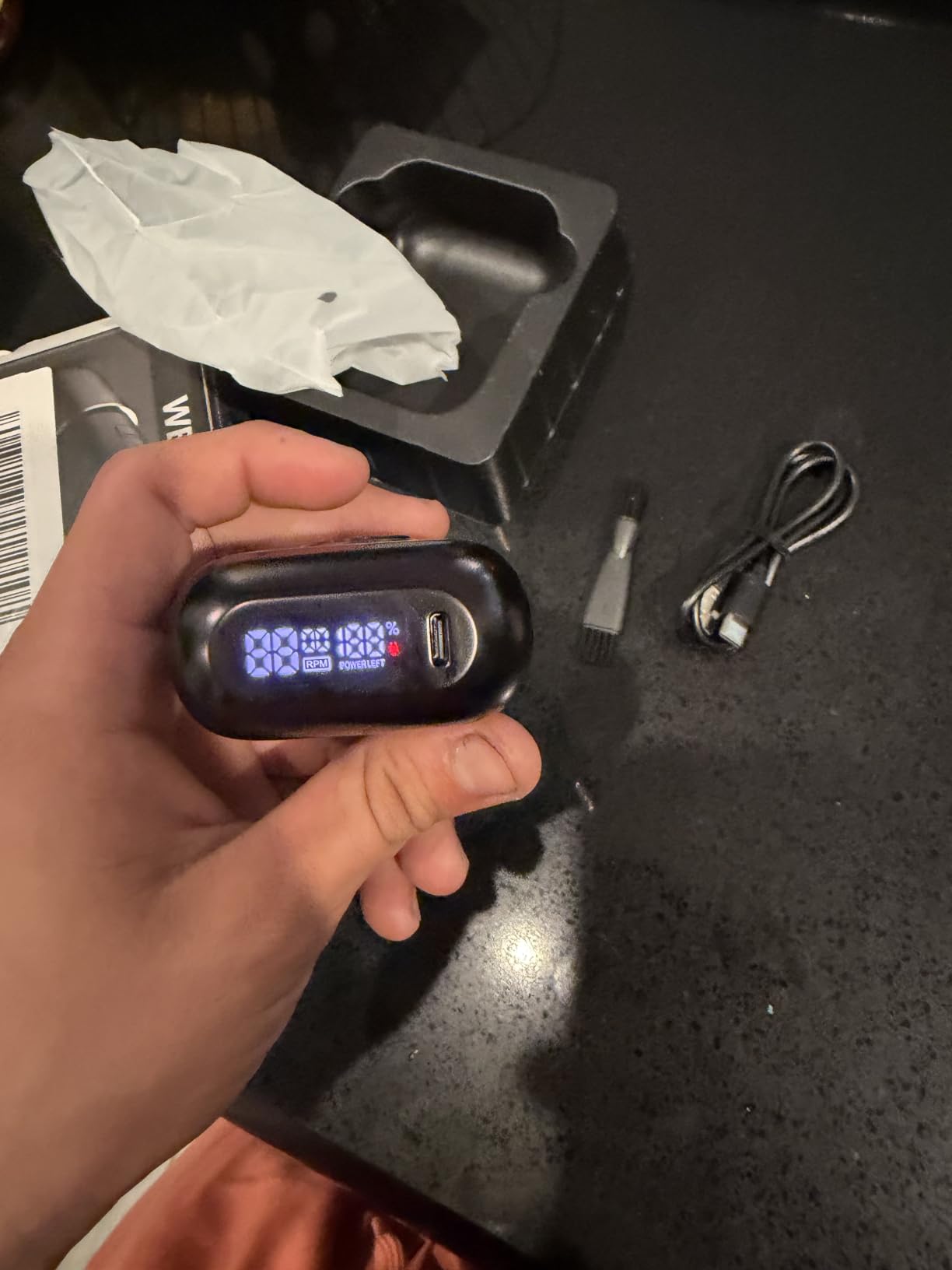 Electric Foil Shavers for Men: 4 Floating Blades & Dual Speed | Mini Electric Razors for Men With Wet or Dry - Cordless Razor with LED Display- Face Shaver with USB-C Charge & Travel Lock customer photo 2