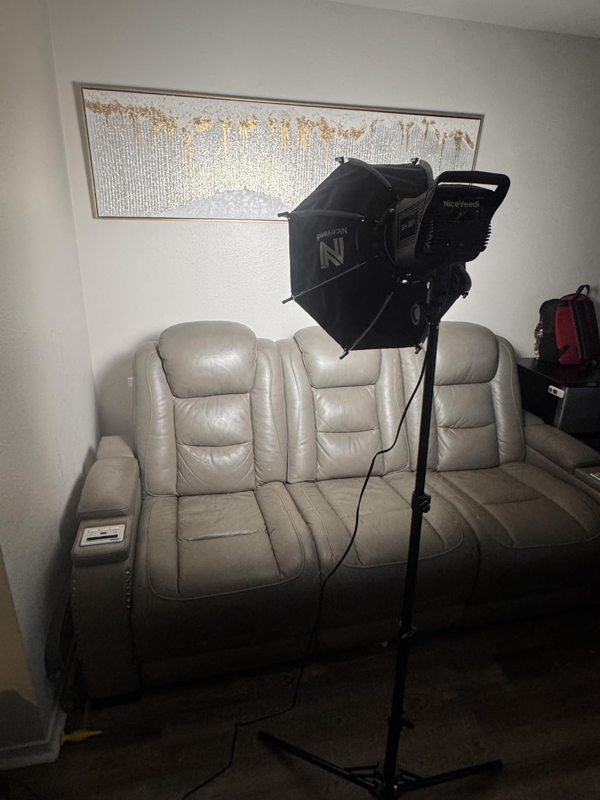 Niceveedi Softbox Lighting Kit, 2700-6500K LED Photography Lighting with 16.5