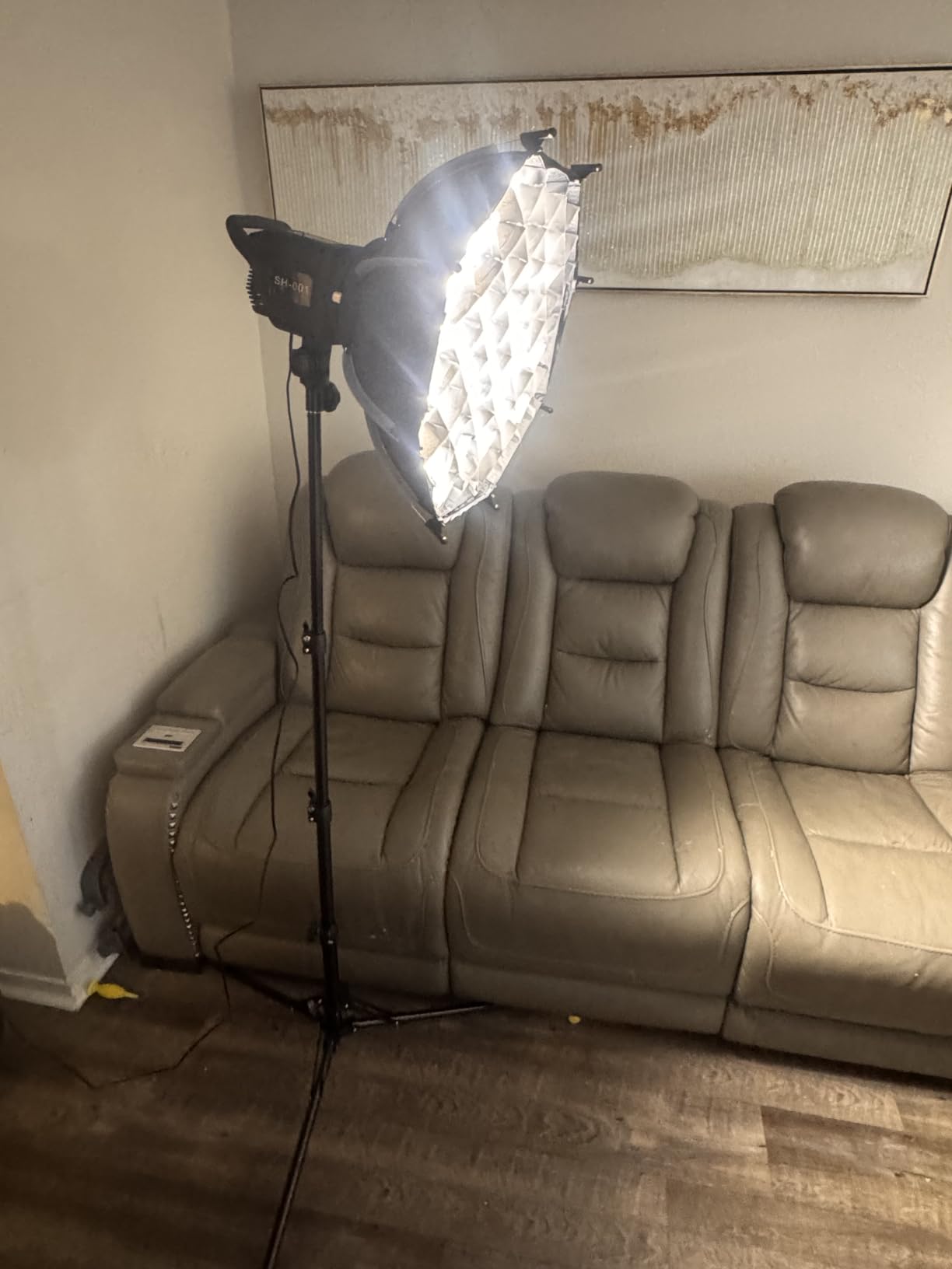 Niceveedi Softbox Lighting Kit, 2700-6500K LED Photography Lighting with 16.5