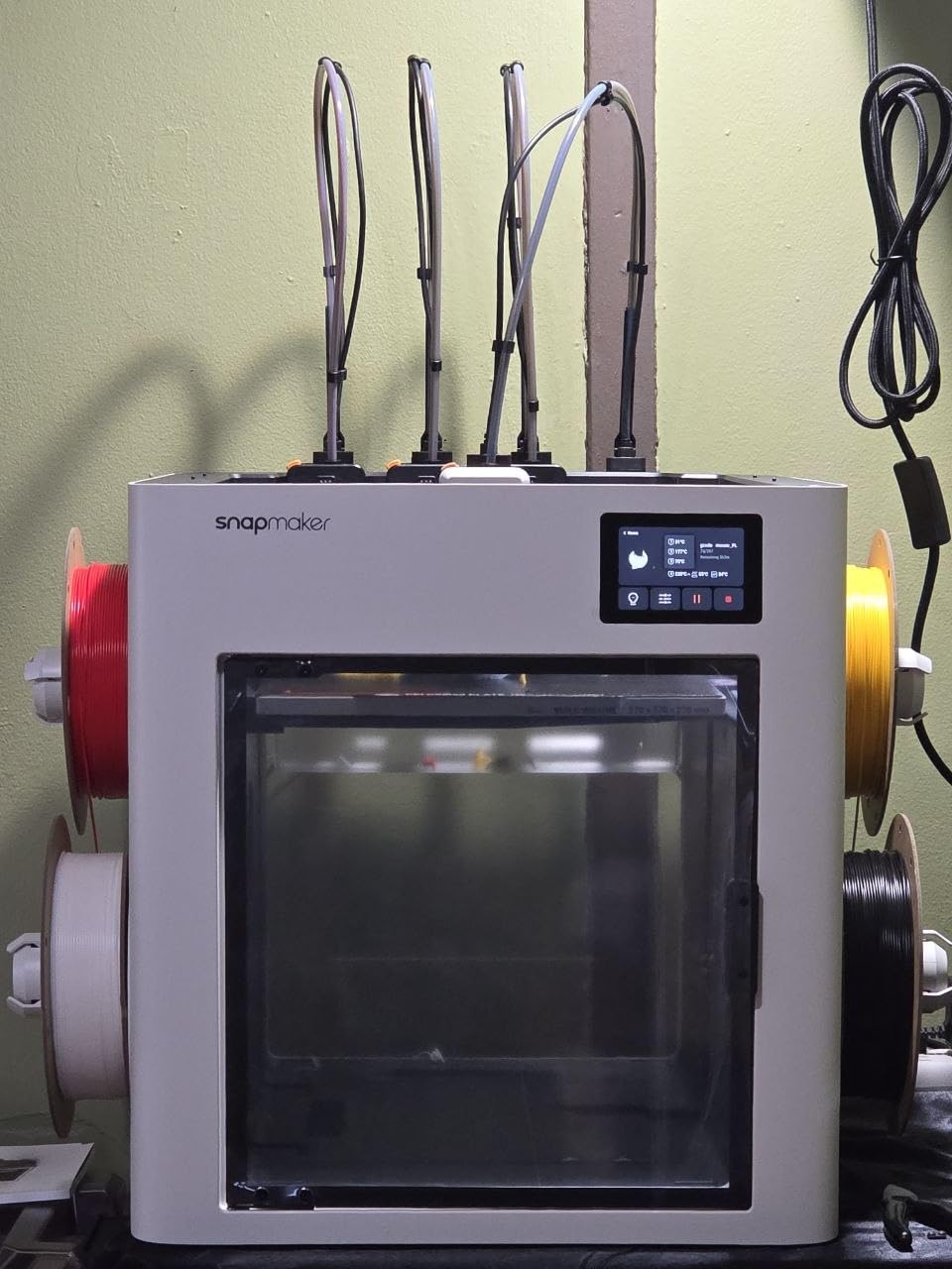Snapmaker U1 3D Printer, 4 Toolheads with 5 Seconds Toolchanger, Multi Color & Multi Material Printing, 5X Faster and 5X Less Waste, Smart Calibration, CoreXY 500mm/s Speed customer photo 2