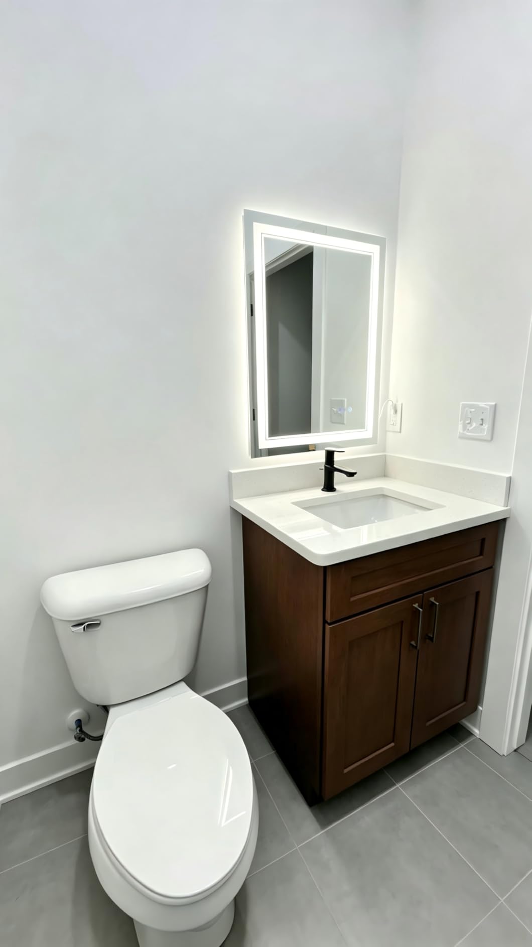 LED Bathroom Mirror, 24x32 Inch Vanity Mirror with Lights customer photo 2