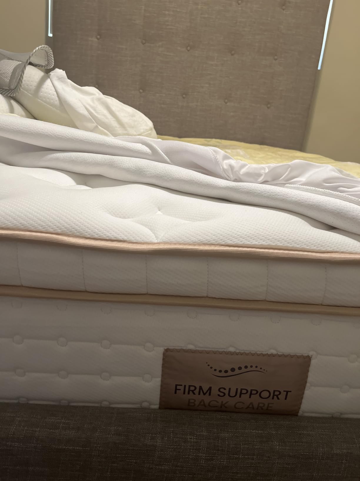 BedStory Firm King Mattress - 14 Inch Hybrid King Size Mattress with Low Motion Transfer and Orthopedic Lumbar Support - CertiPUR-US Certified Non-Toxic Materials customer photo 2