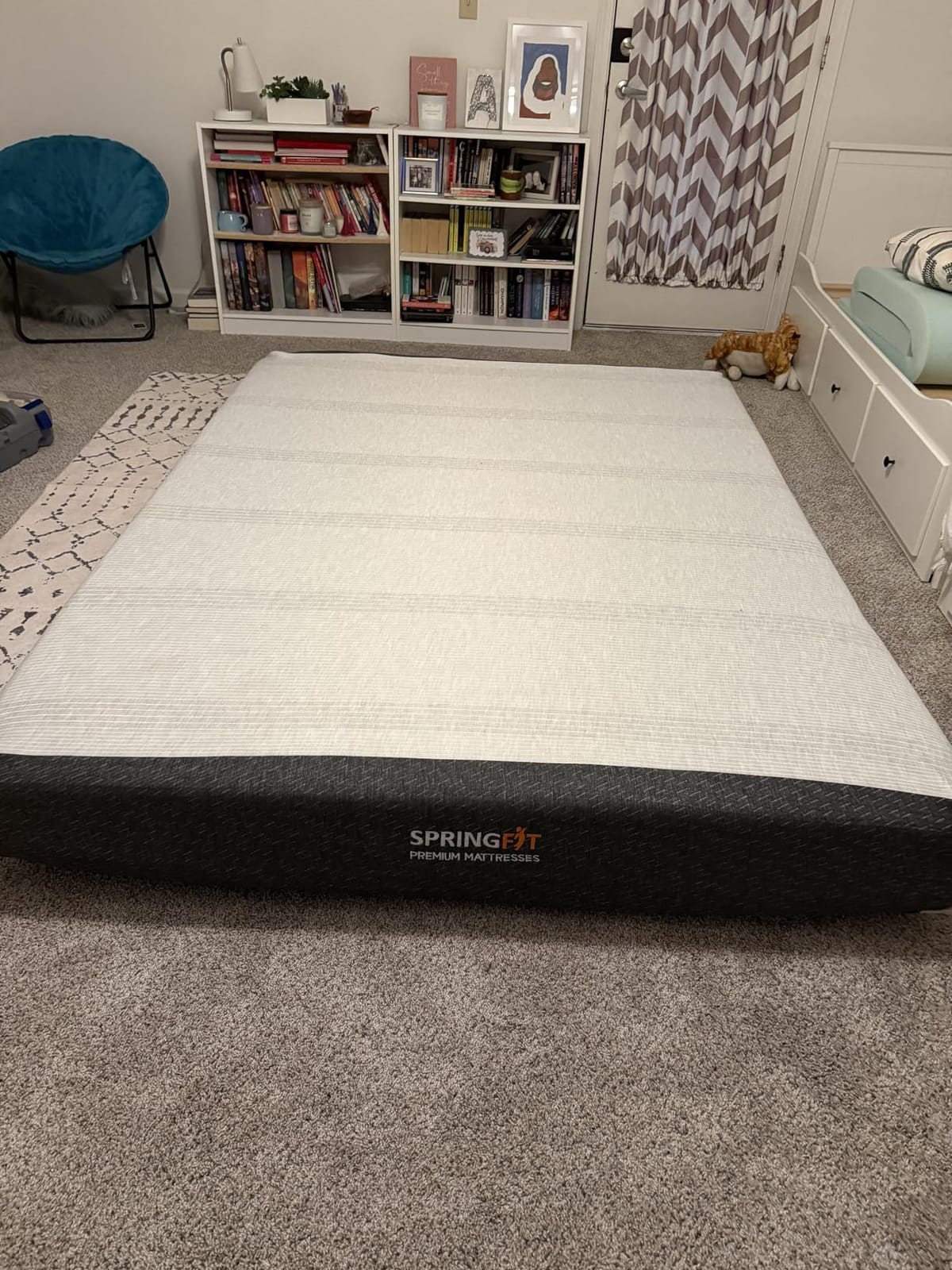 Springfit 500 lbs Supporting Heavy Duty Mattress for Big and Tall People, 10 Inch Queen Size Hybrid Mattress, Reinforced Coil System, Pressure Relief, Fiberglass-Free, CertiPUR-US Mattress in a Box customer photo 2