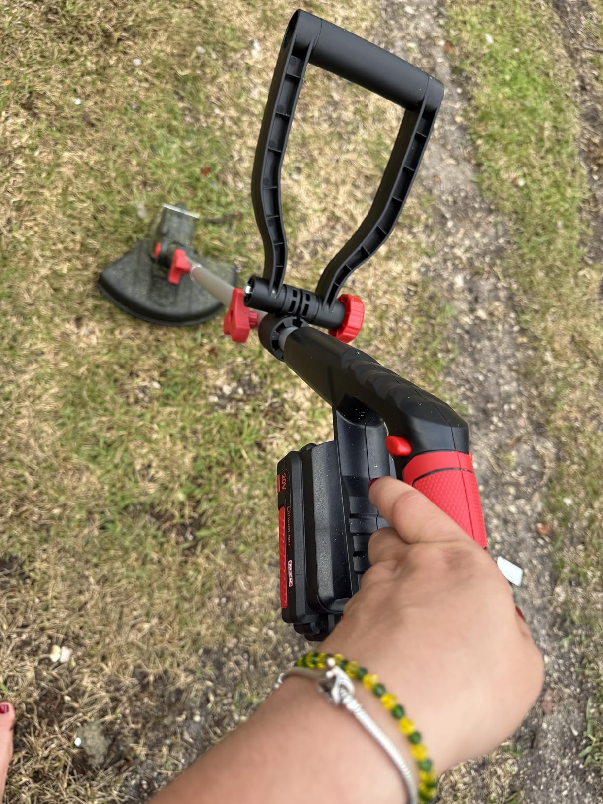 MZK 20V 12-Inch Cordless Weed Wacker, 8000 RPM, 4.0Ah Battery | Auto line feed trimmer with 8 spools for edging, grass trimming, gardens, backyards, and landscaping customer photo 1