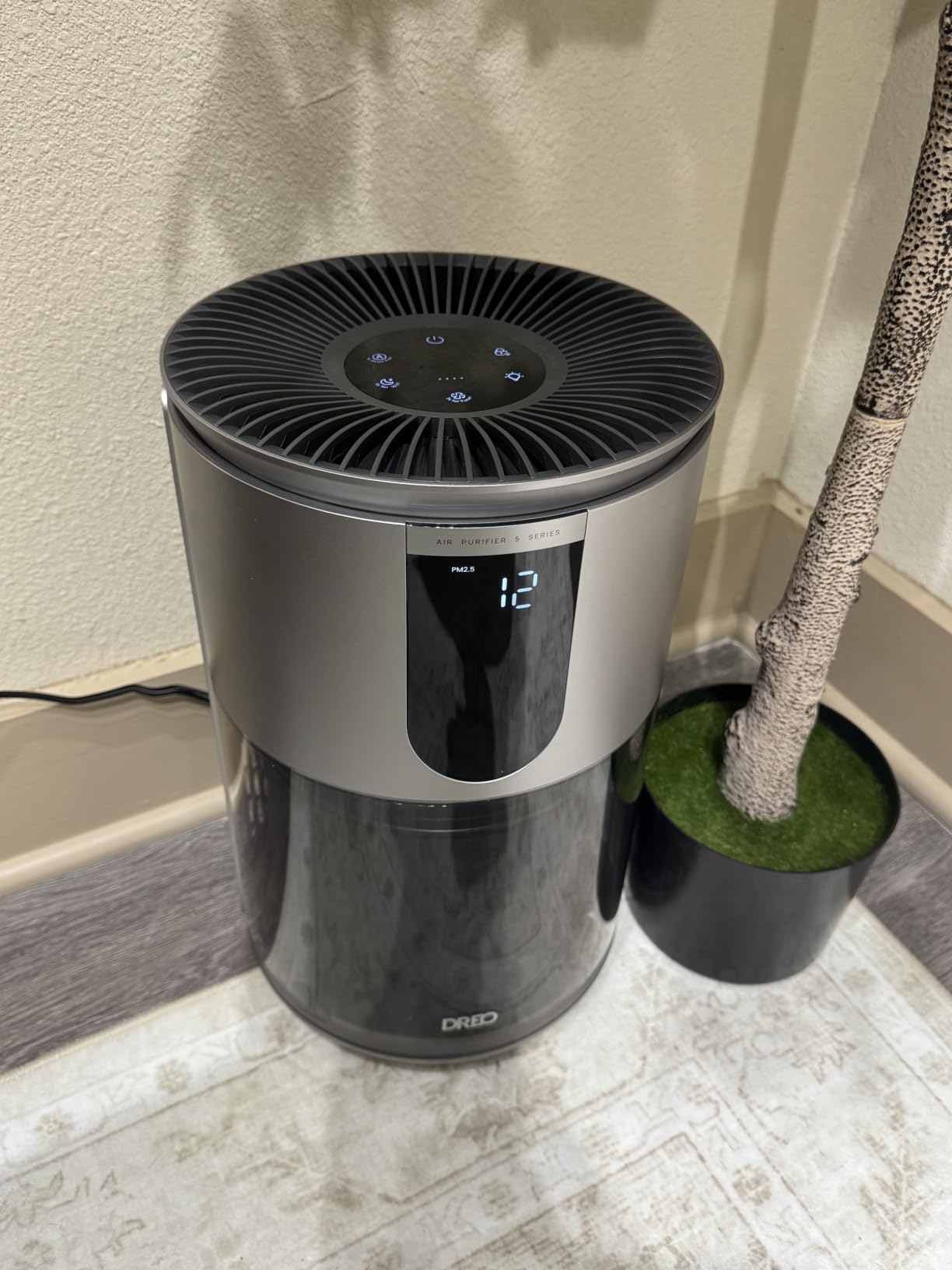 DREO Smart Pet Air Purifier 539AS, Home 3-Stage HEPA Air Cleaner with Wi-Fi/Voice/Alexa, Smoke, Dust, Pollen, Odor, PM2.5 Quality Monitor, 4 Fan Speeds & Auto/Turbo/18dB Quiet Sleep Mode, DR-HAP009AS customer photo 2