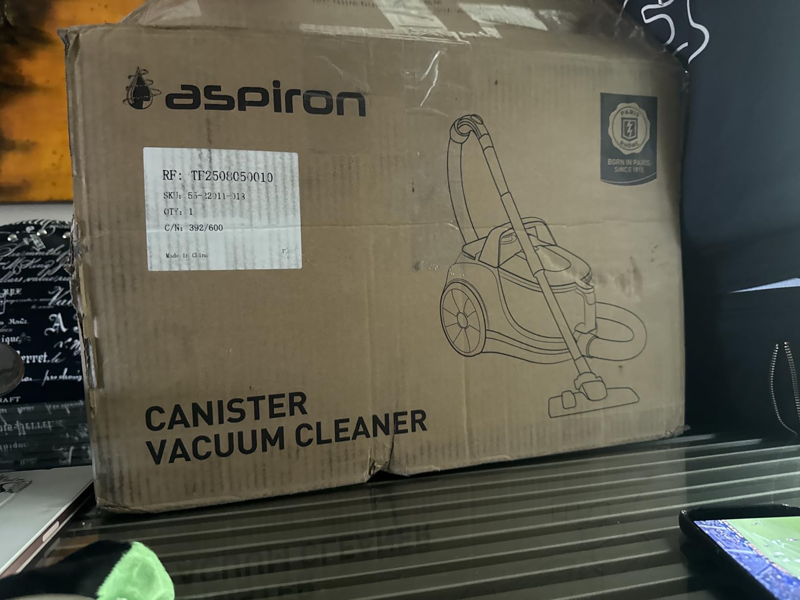 Aspiron Canister Vacuum, Upgraded 1600W Bagless Canister Vacuum Cleaner | Auto Cord Rewind, H13 HEPA Filter, 4Qt Large Capacity, 5 Tools for Hard Floors, Carpet, Pet, Upholstery, Tiles, Champagne customer photo 1