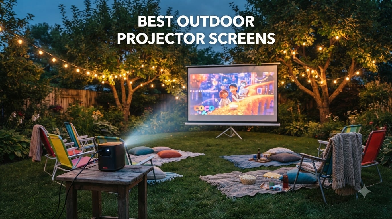 best outdoor projector screens