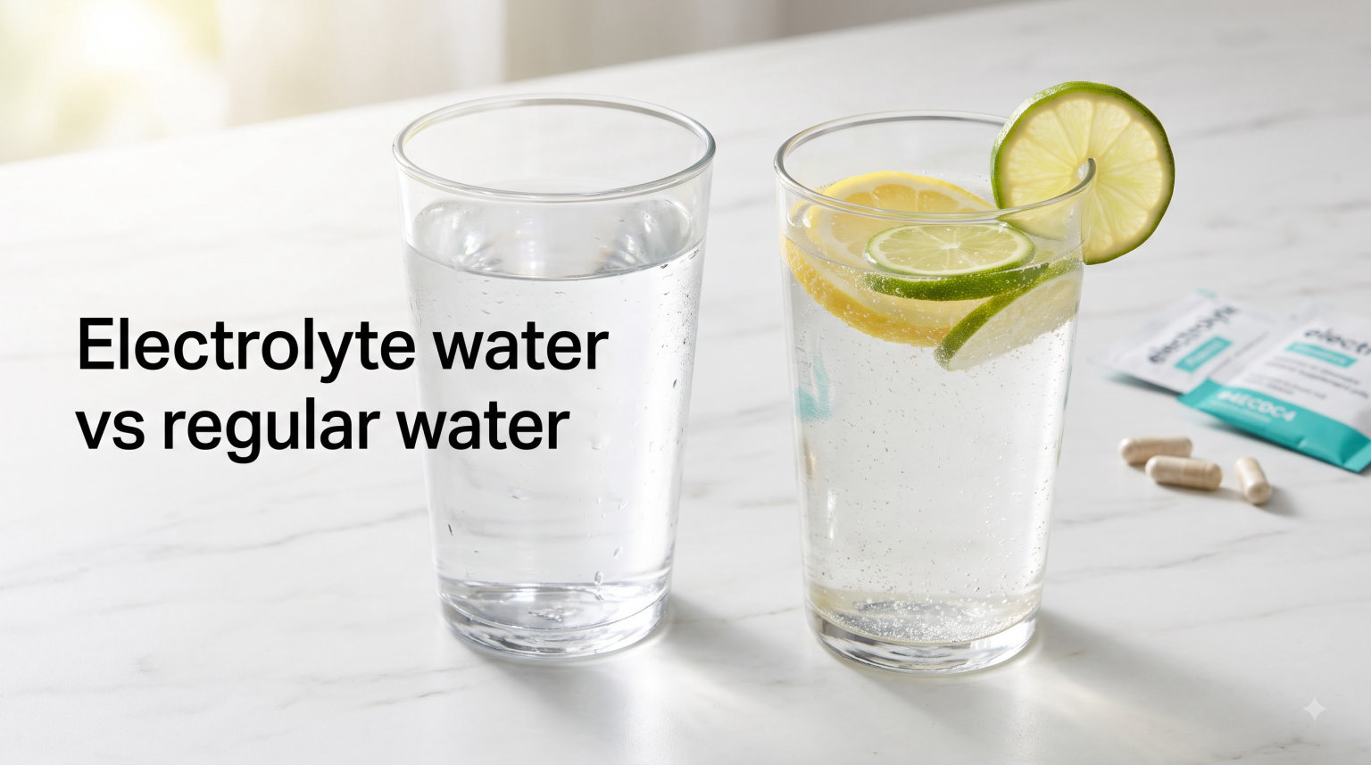 Electrolyte water vs regular water