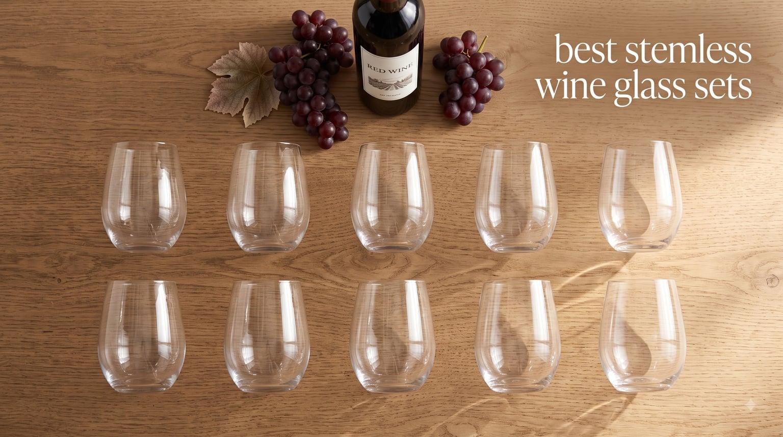 best stemless wine glass sets