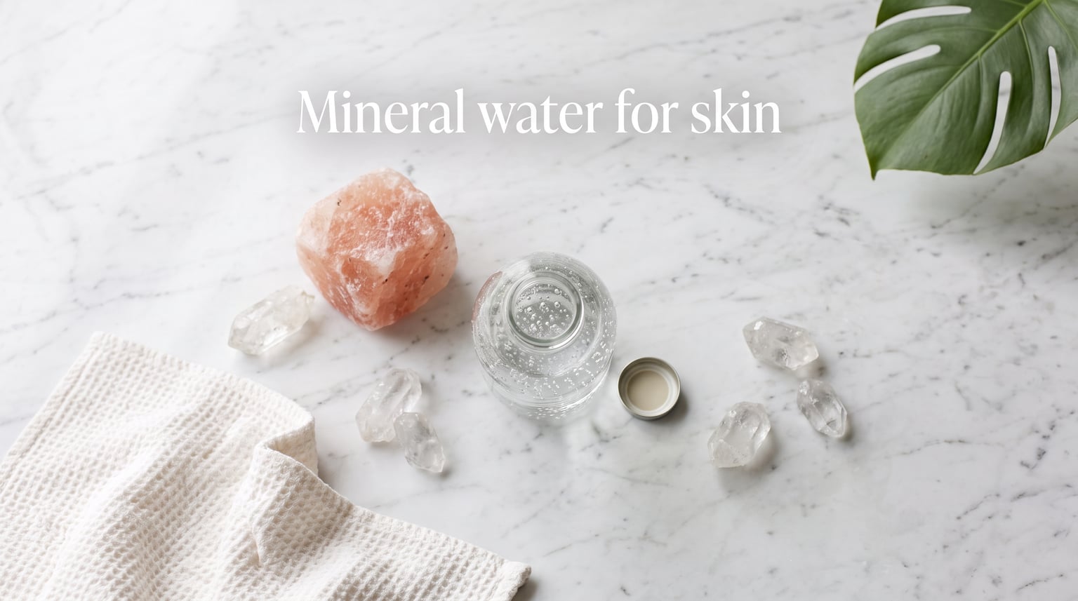 Mineral water for skin