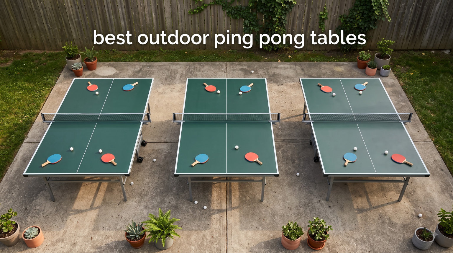 best outdoor ping pong tables
