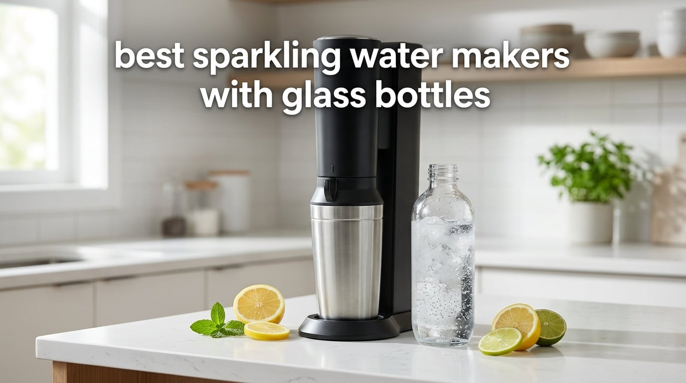 best sparkling water makers with glass bottles