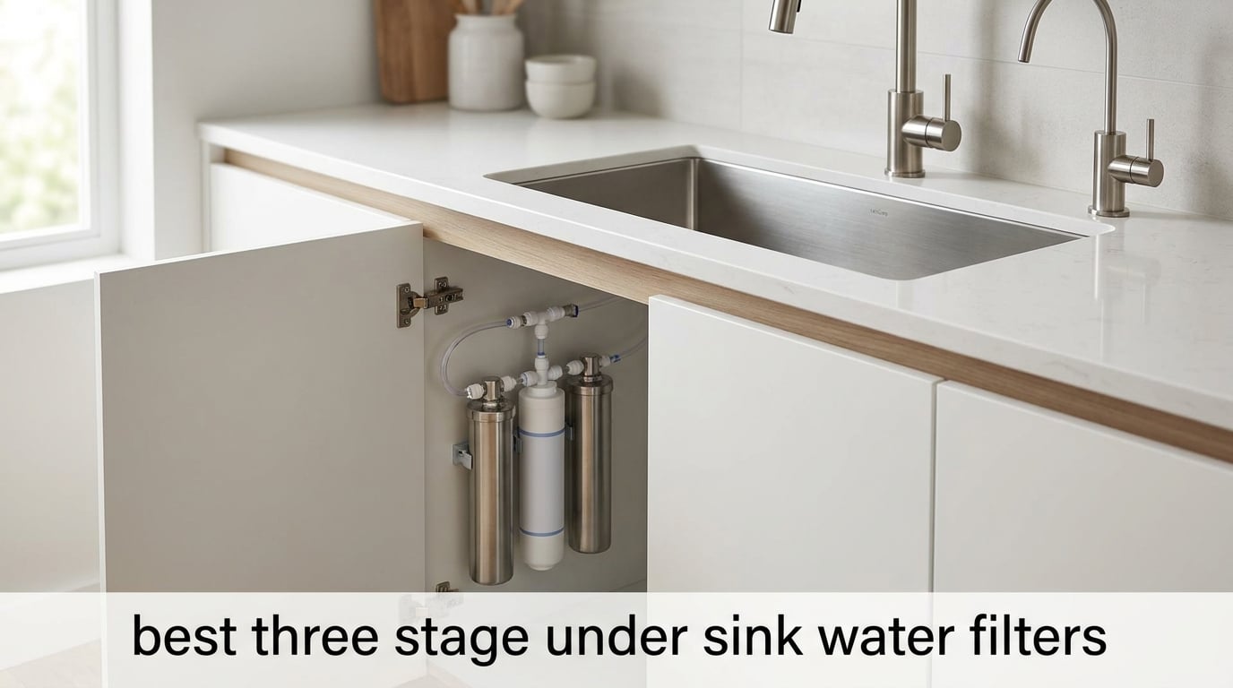 best three stage under sink water filters