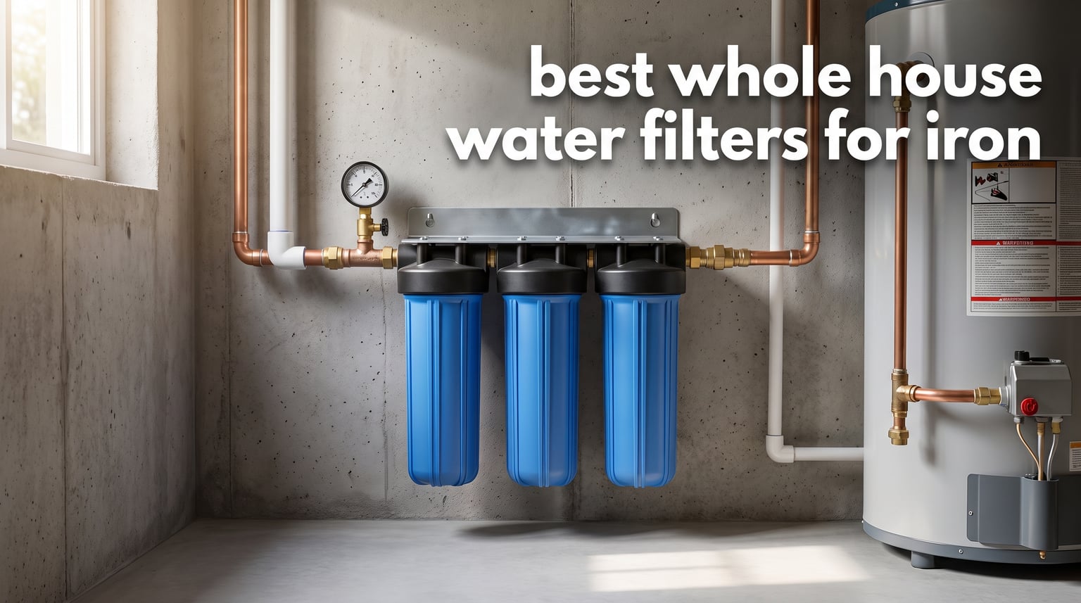 best whole house water filters for iron