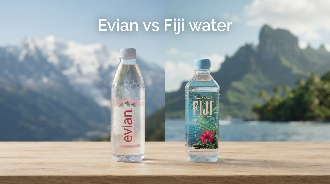 Evian vs Fiji water