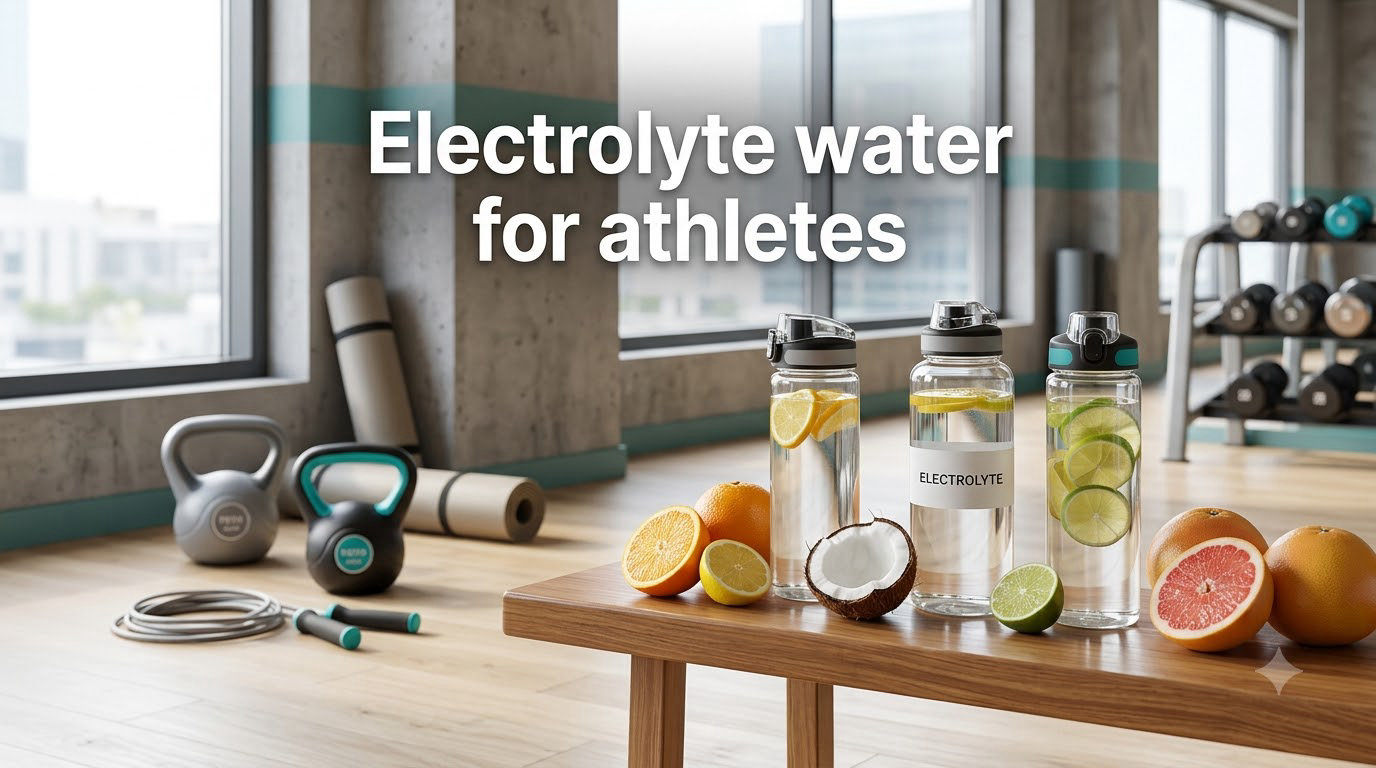 Electrolyte water for athletes