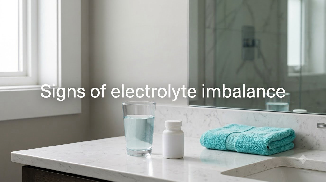 Signs of electrolyte imbalance