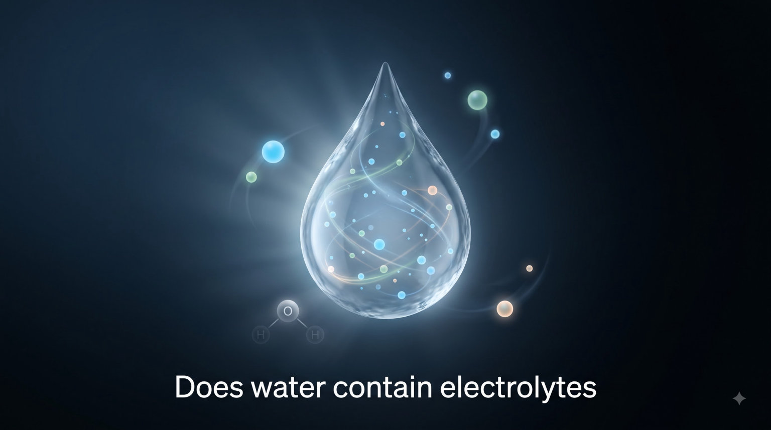 Does water contain electrolytes