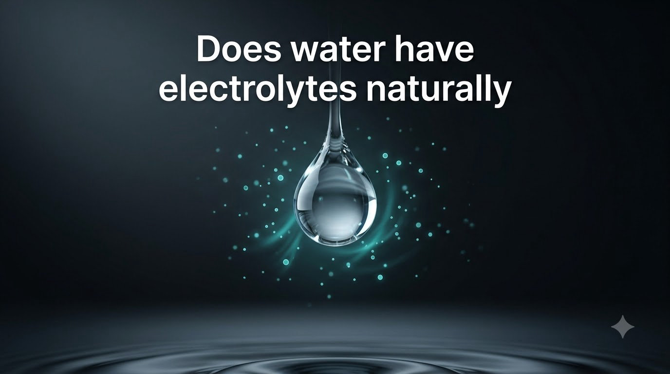 Does water have electrolytes naturally