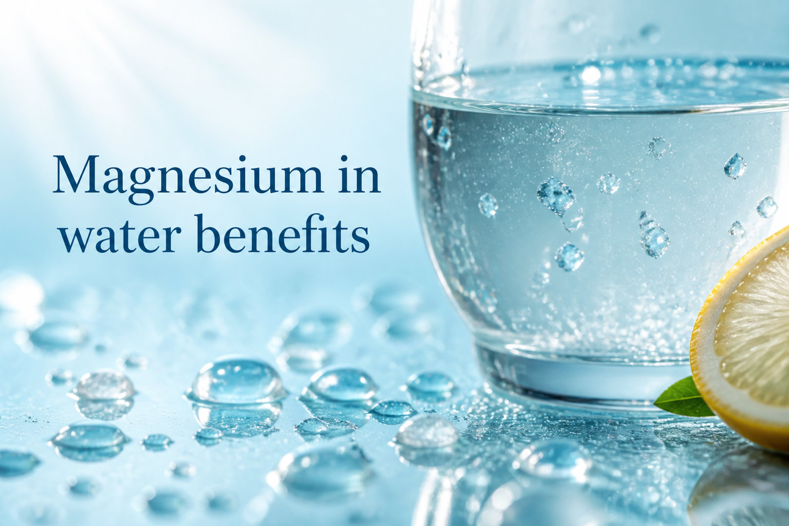 Magnesium in water benefits