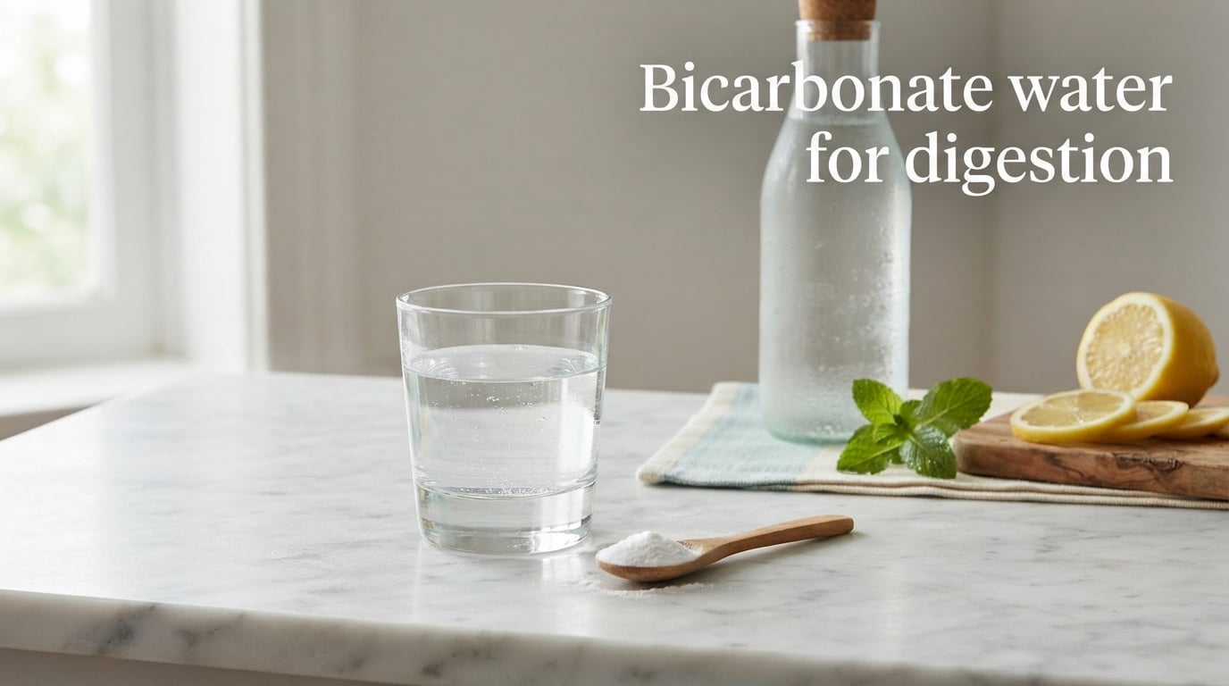 Bicarbonate water for digestion