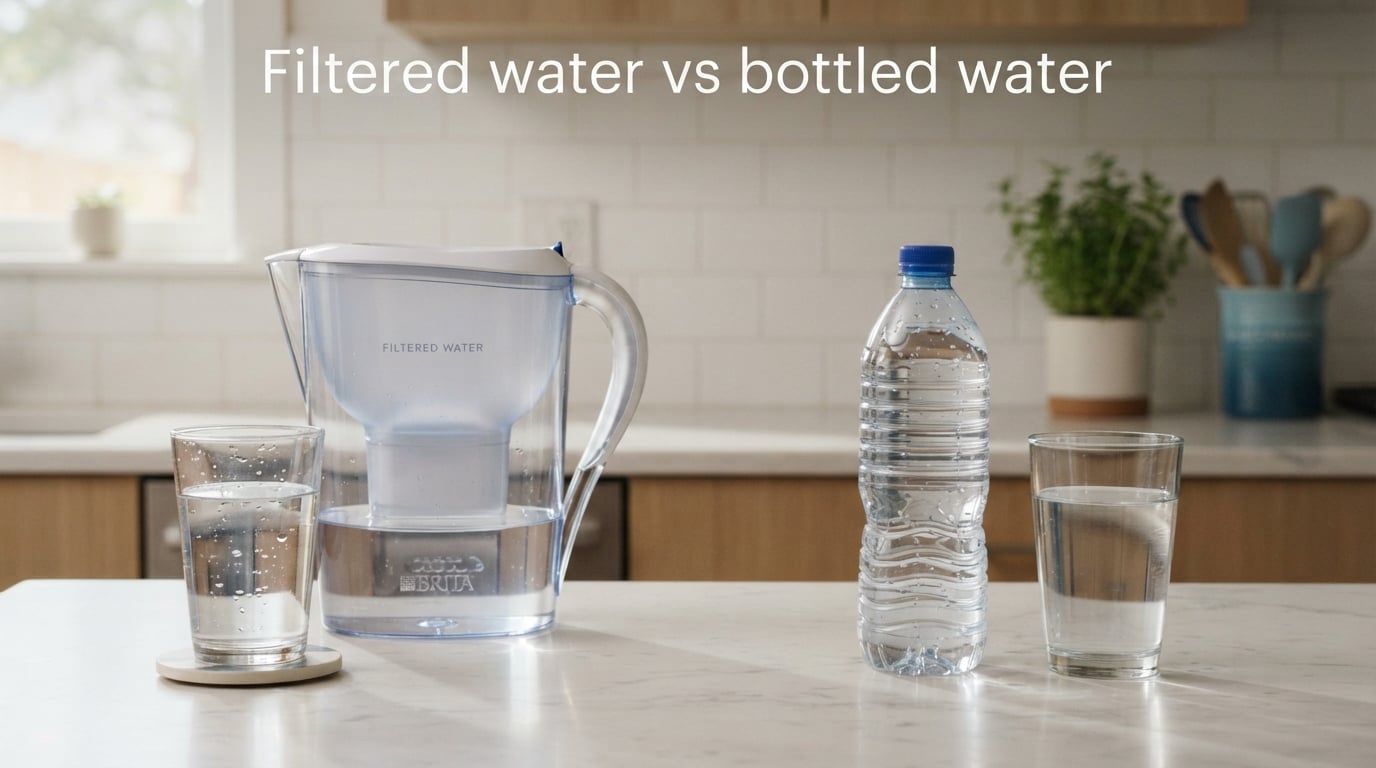 Filtered water vs bottled water