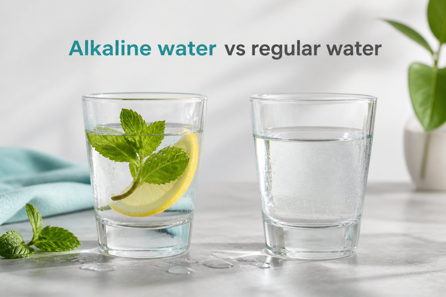 Alkaline water vs regular water