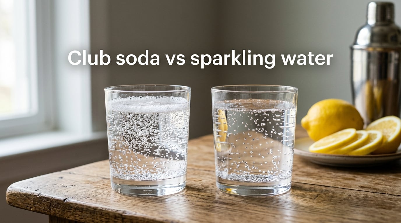 Club soda vs sparkling water