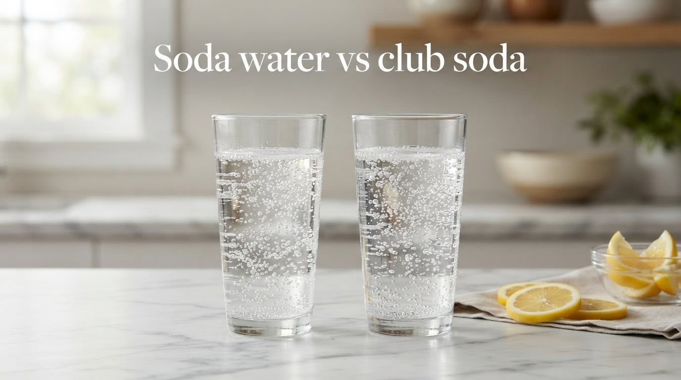 Soda water vs club soda